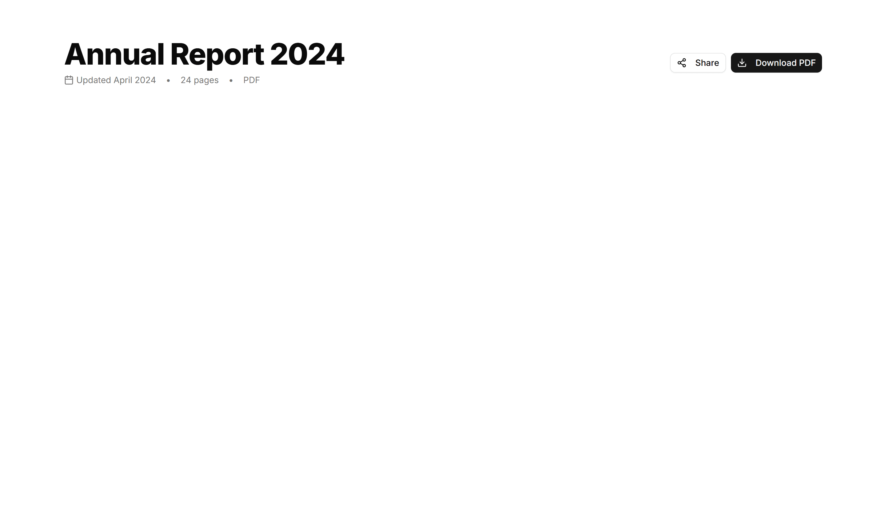 Application Page Heading: With Actions