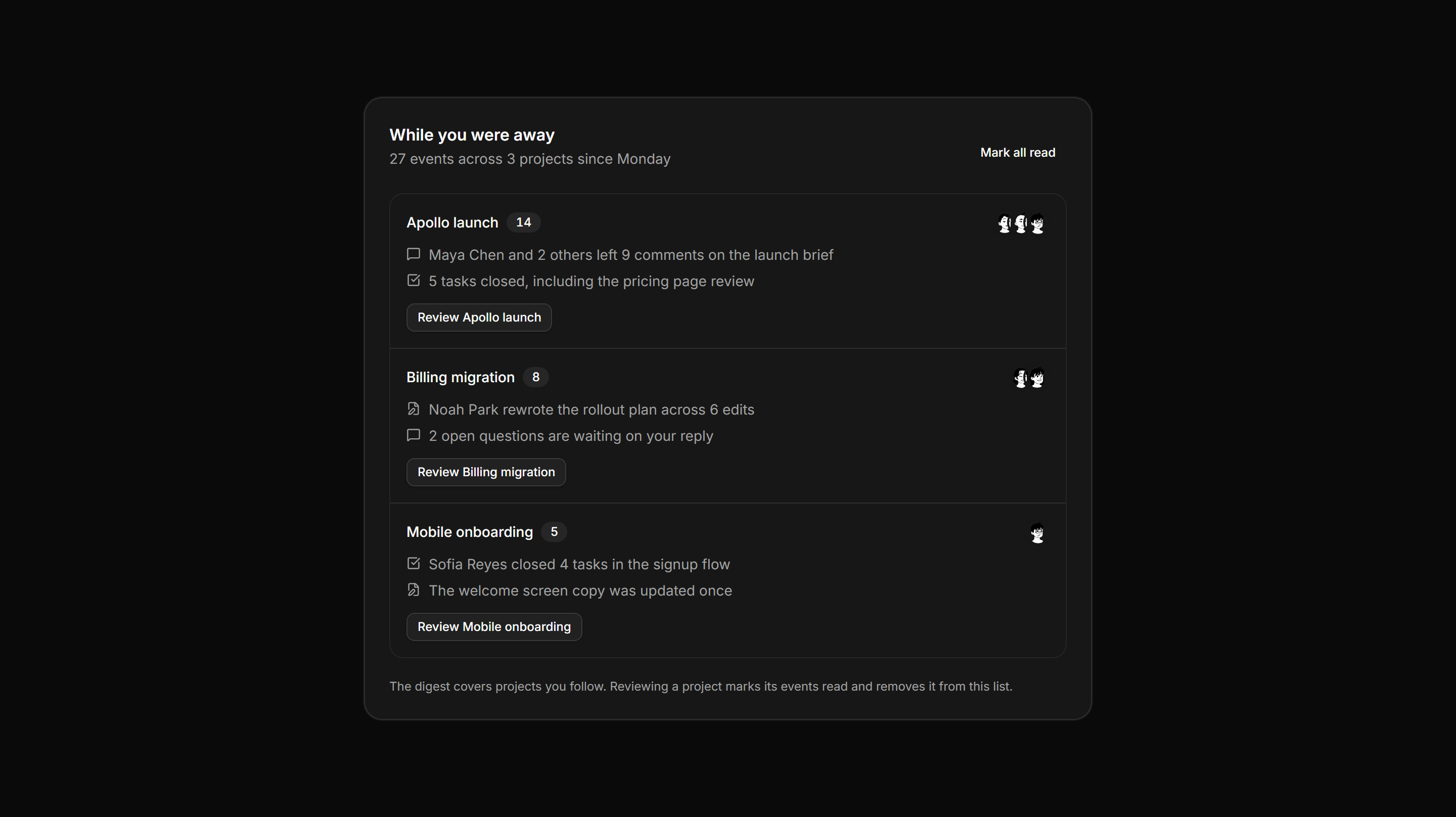 Application Activity: Catch Up Digest