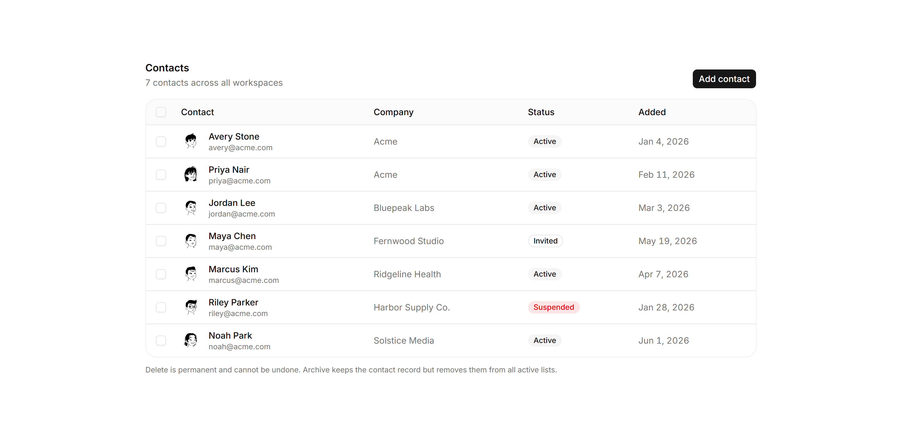 Application Data Table: Multi Select Toolbar Table