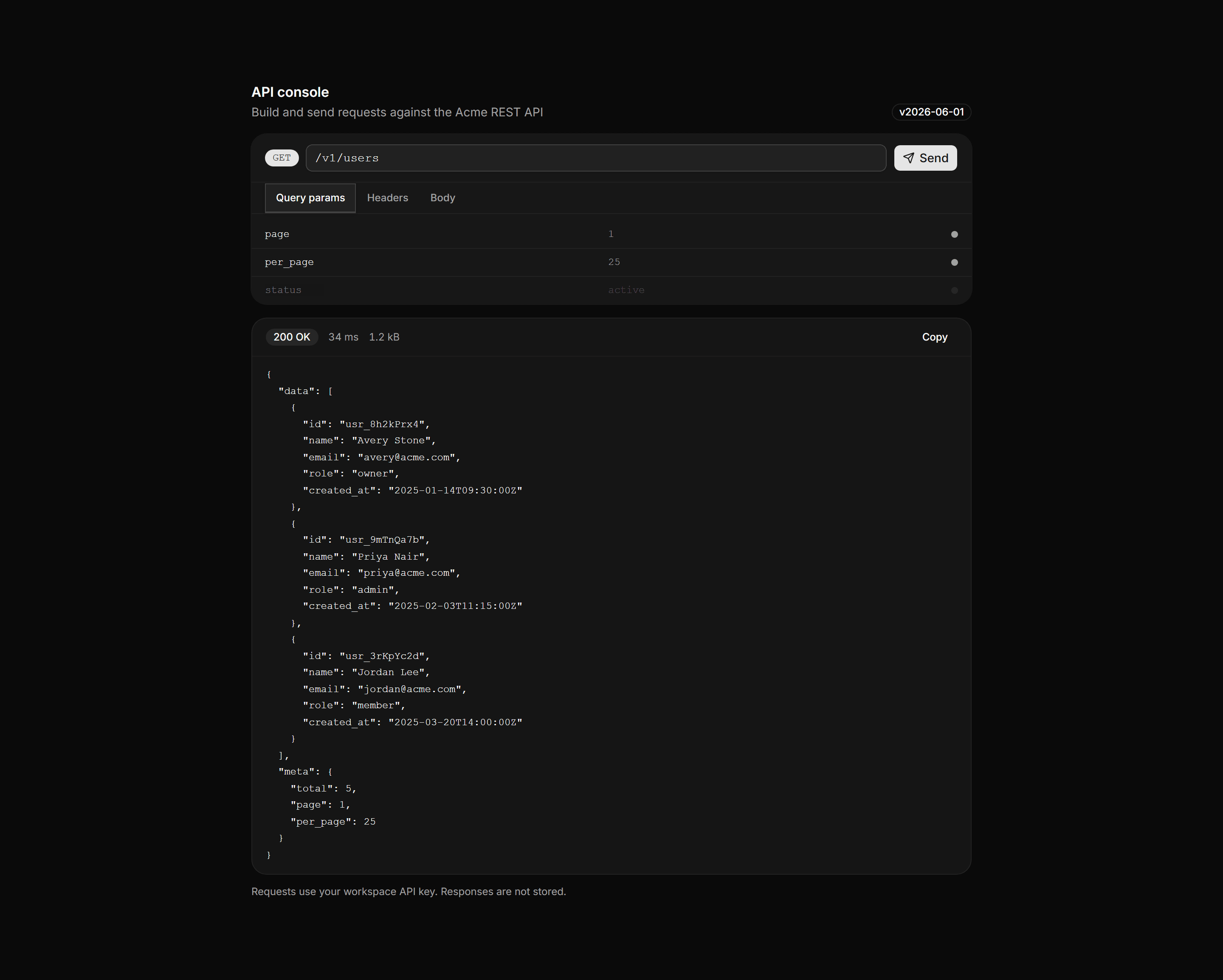 Application Developer Tool: Api Console