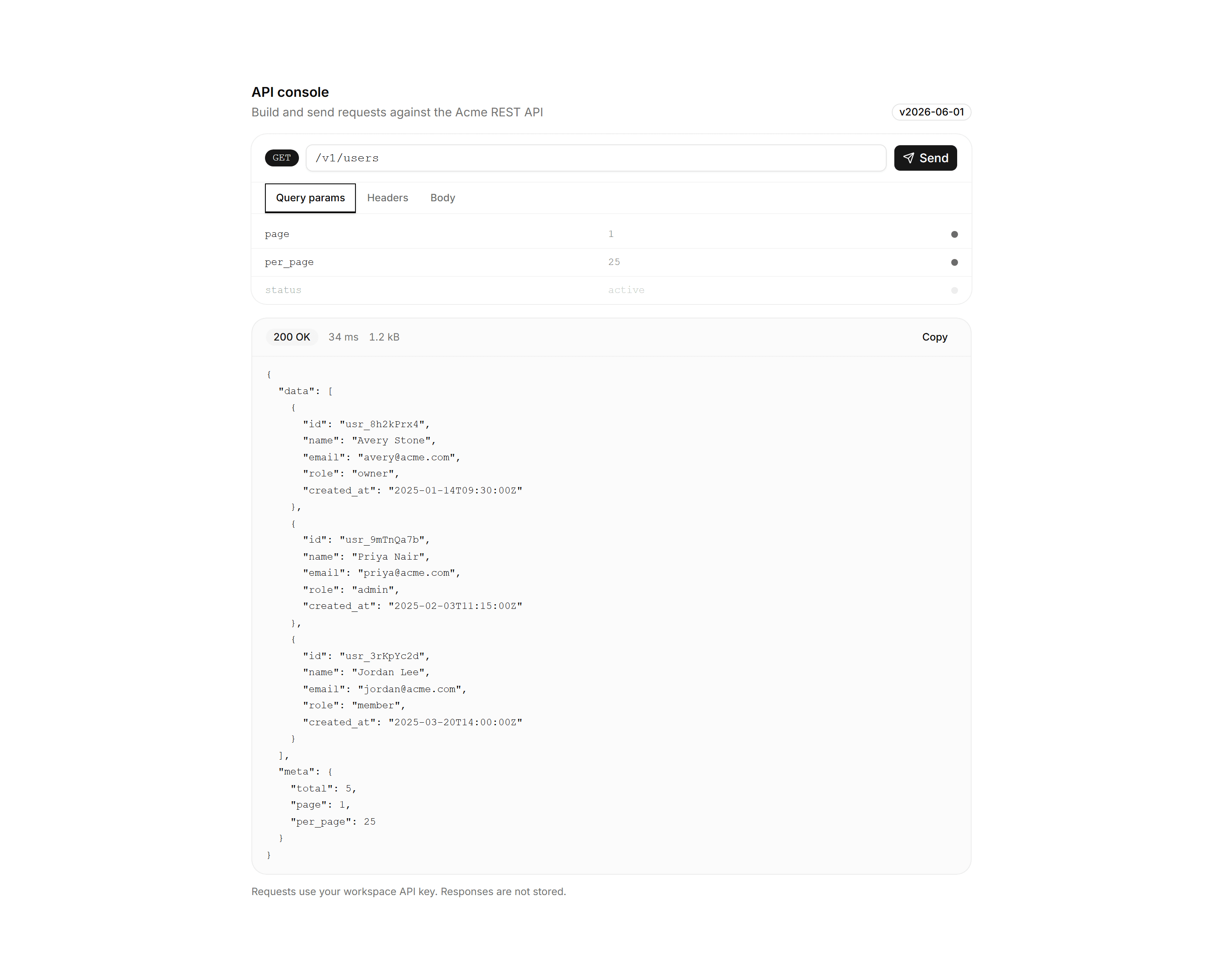 Application Developer Tool: Api Console