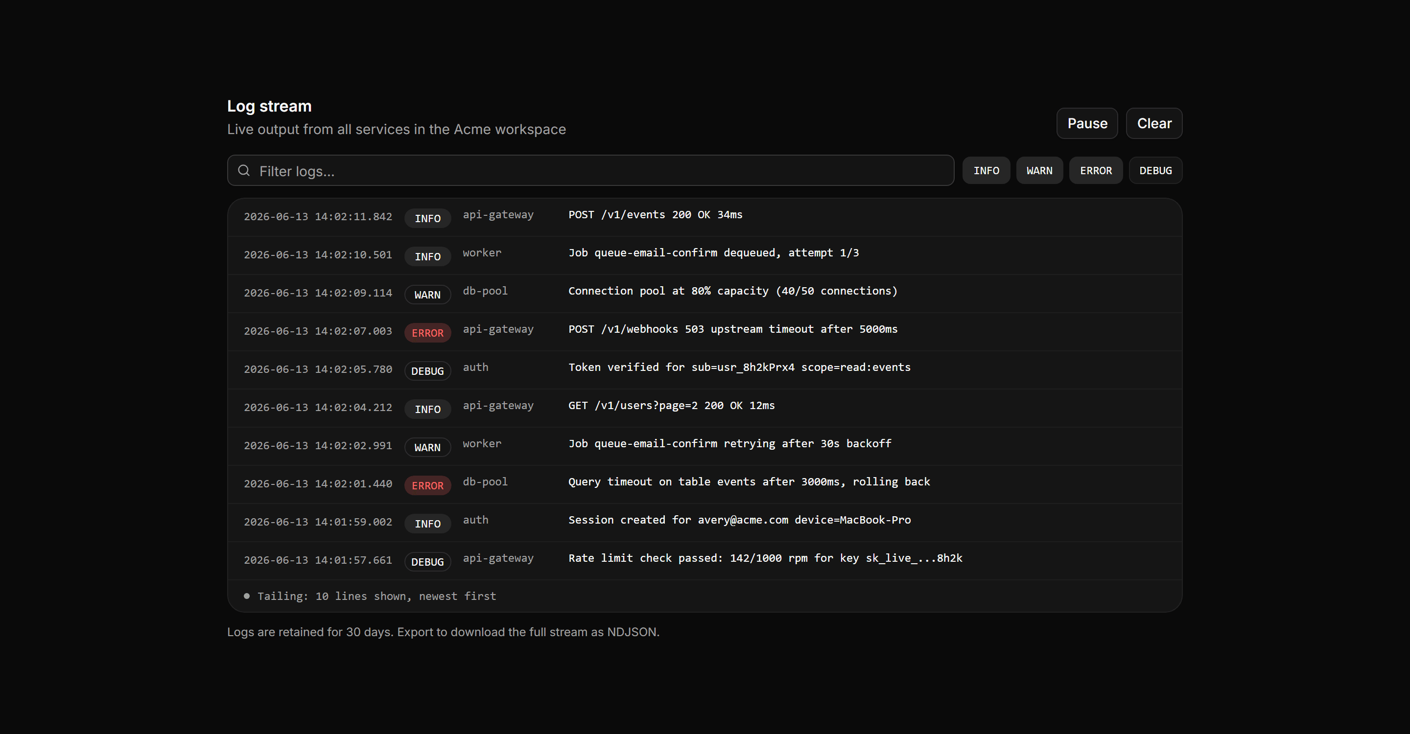 Application Developer Tool: Log Viewer