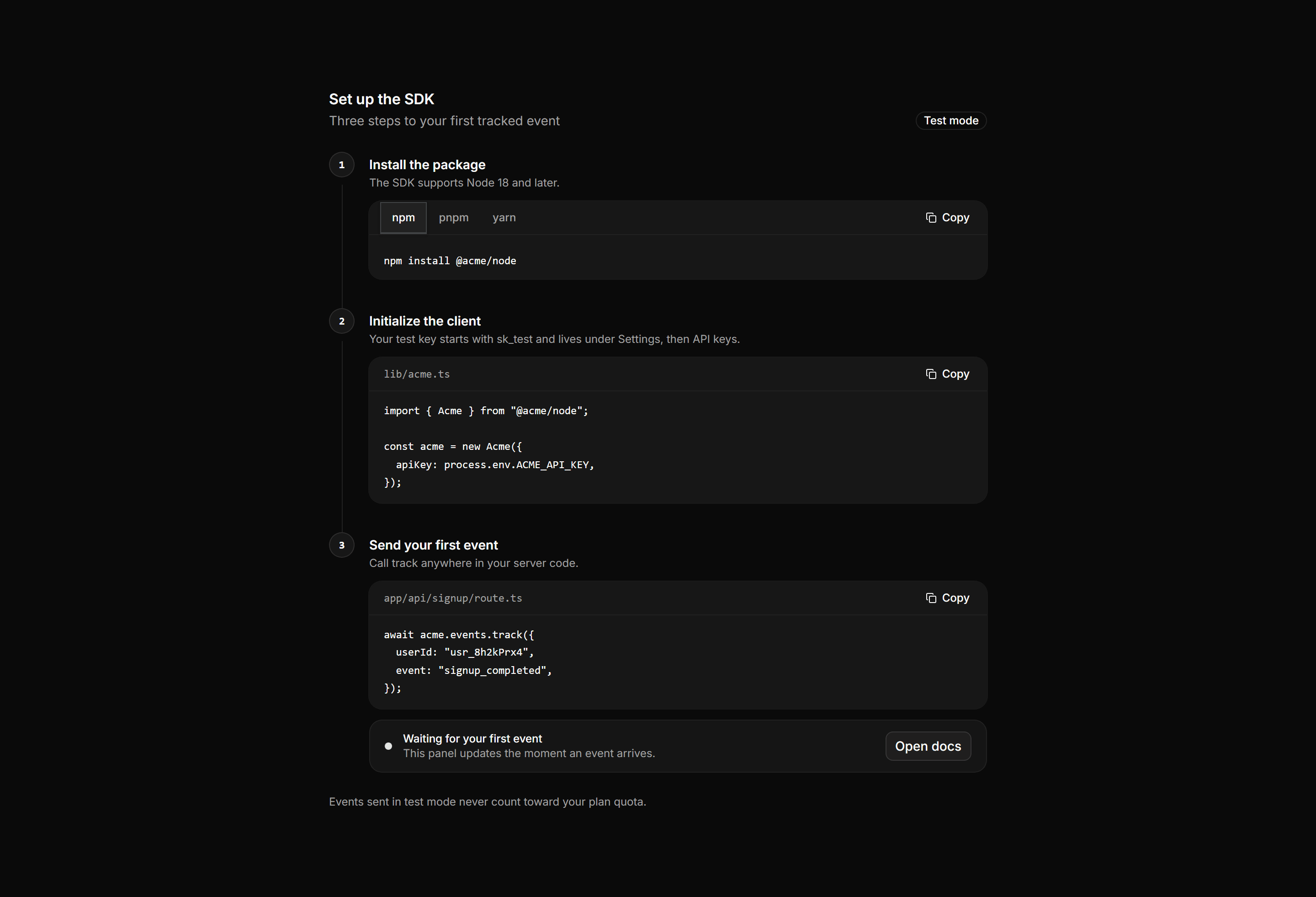 Application Developer Tool: SDK Quickstart