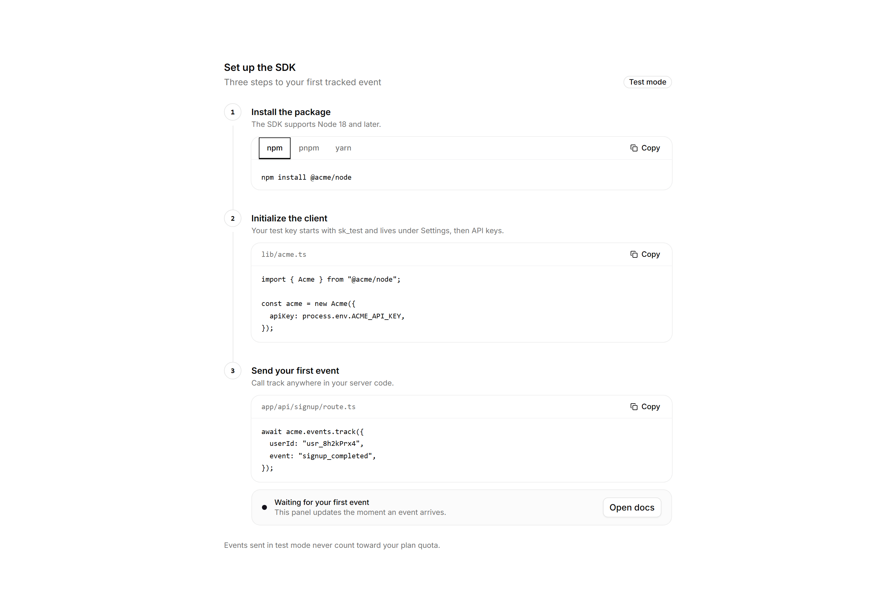 Application Developer Tool: SDK Quickstart