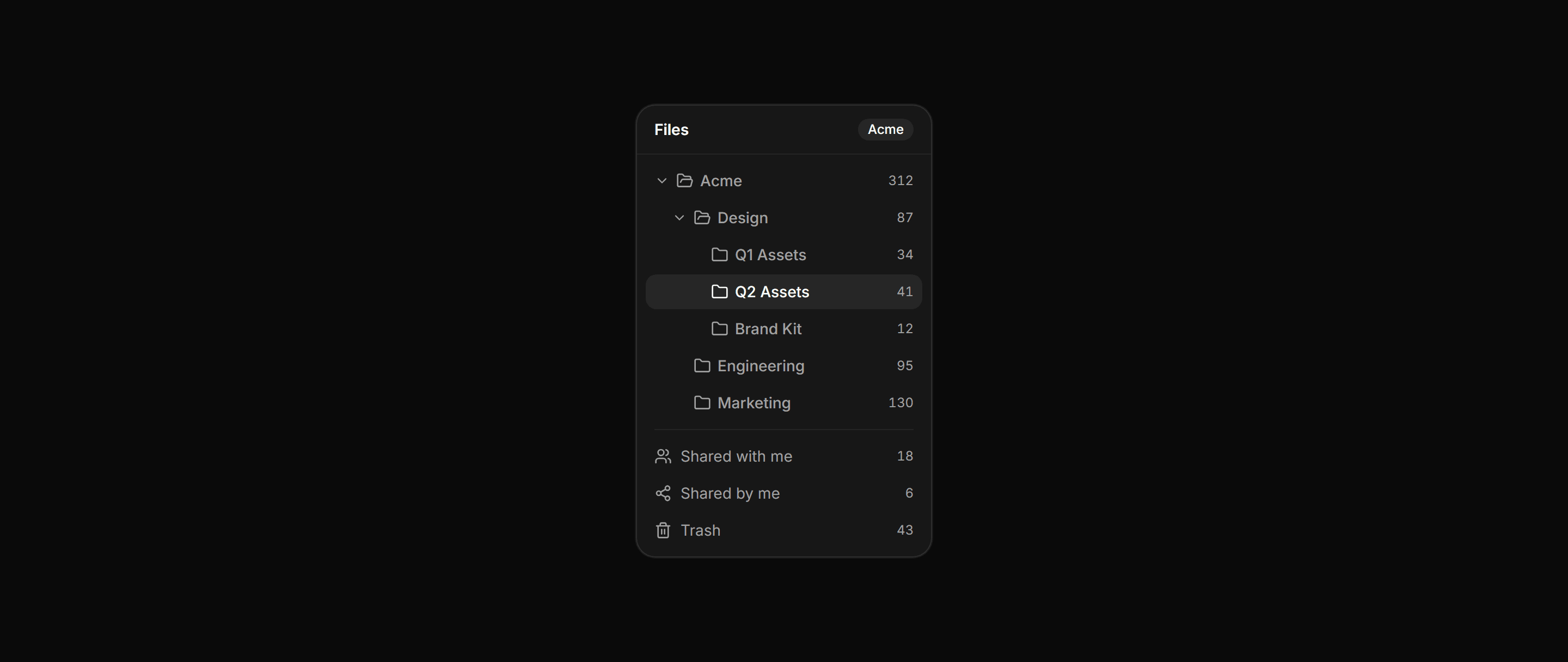 Application File Manager: Folder Tree Nav