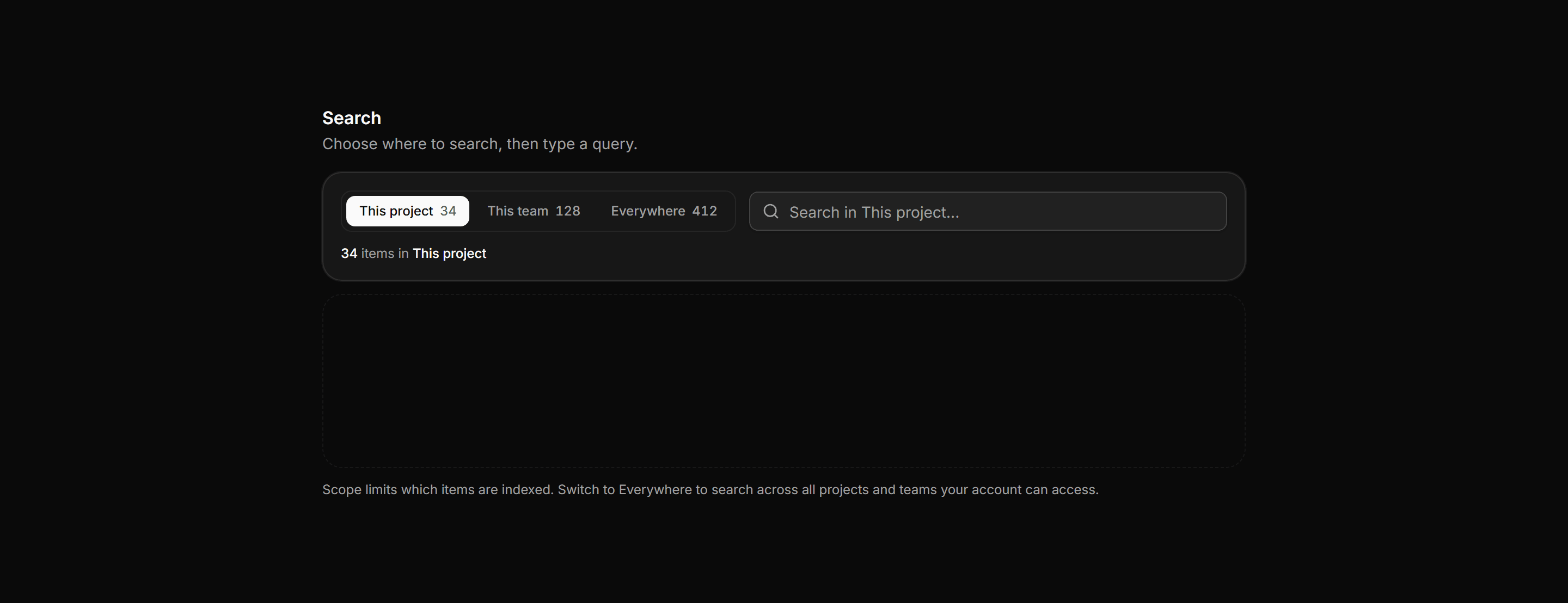 Application Filters and Search: Scope Selector Bar