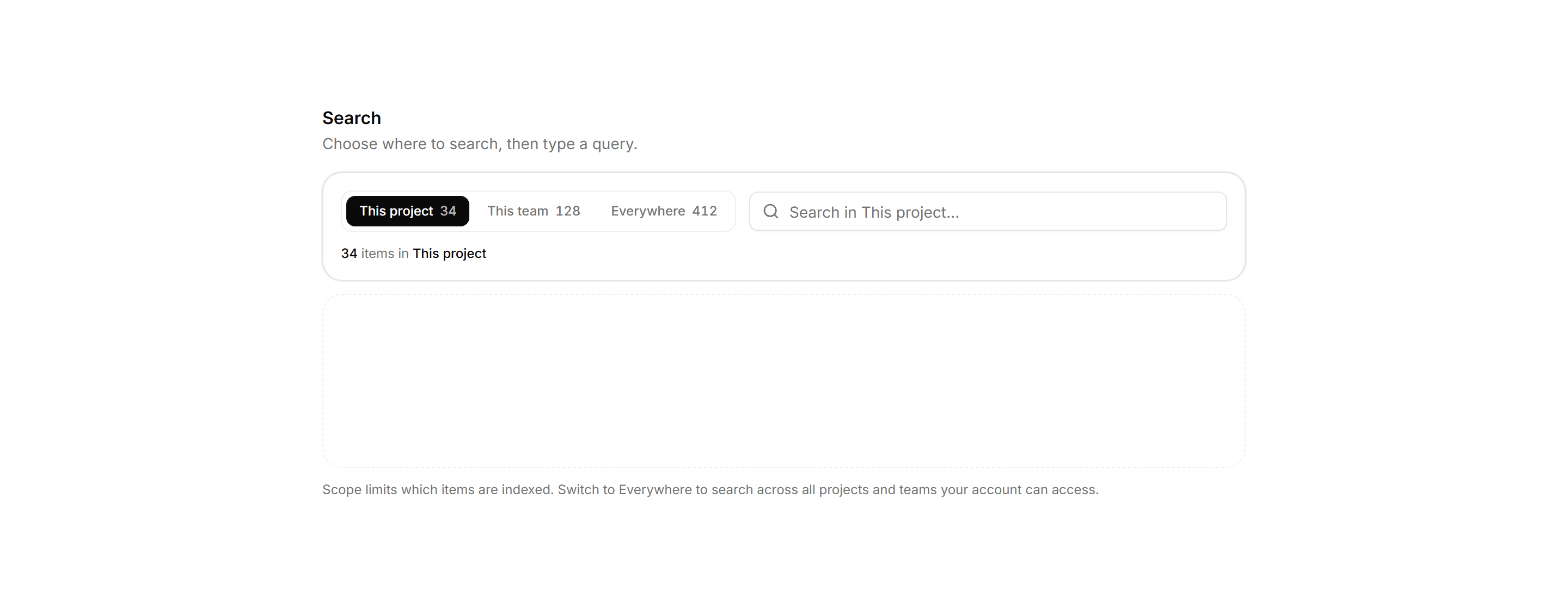 Application Filters and Search: Scope Selector Bar