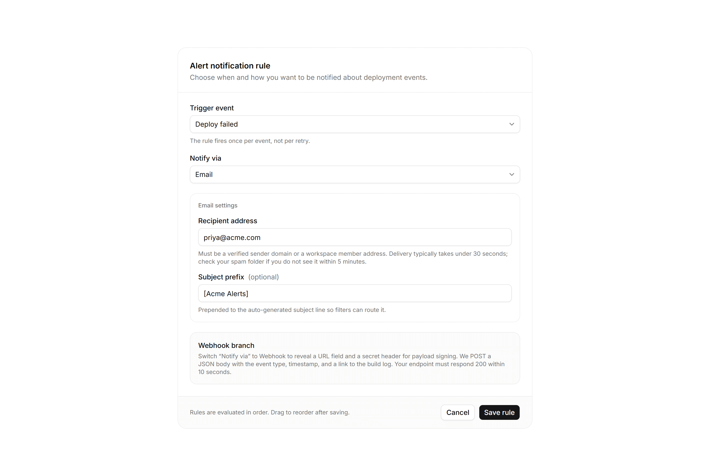 Application Form: Conditional Fields Form