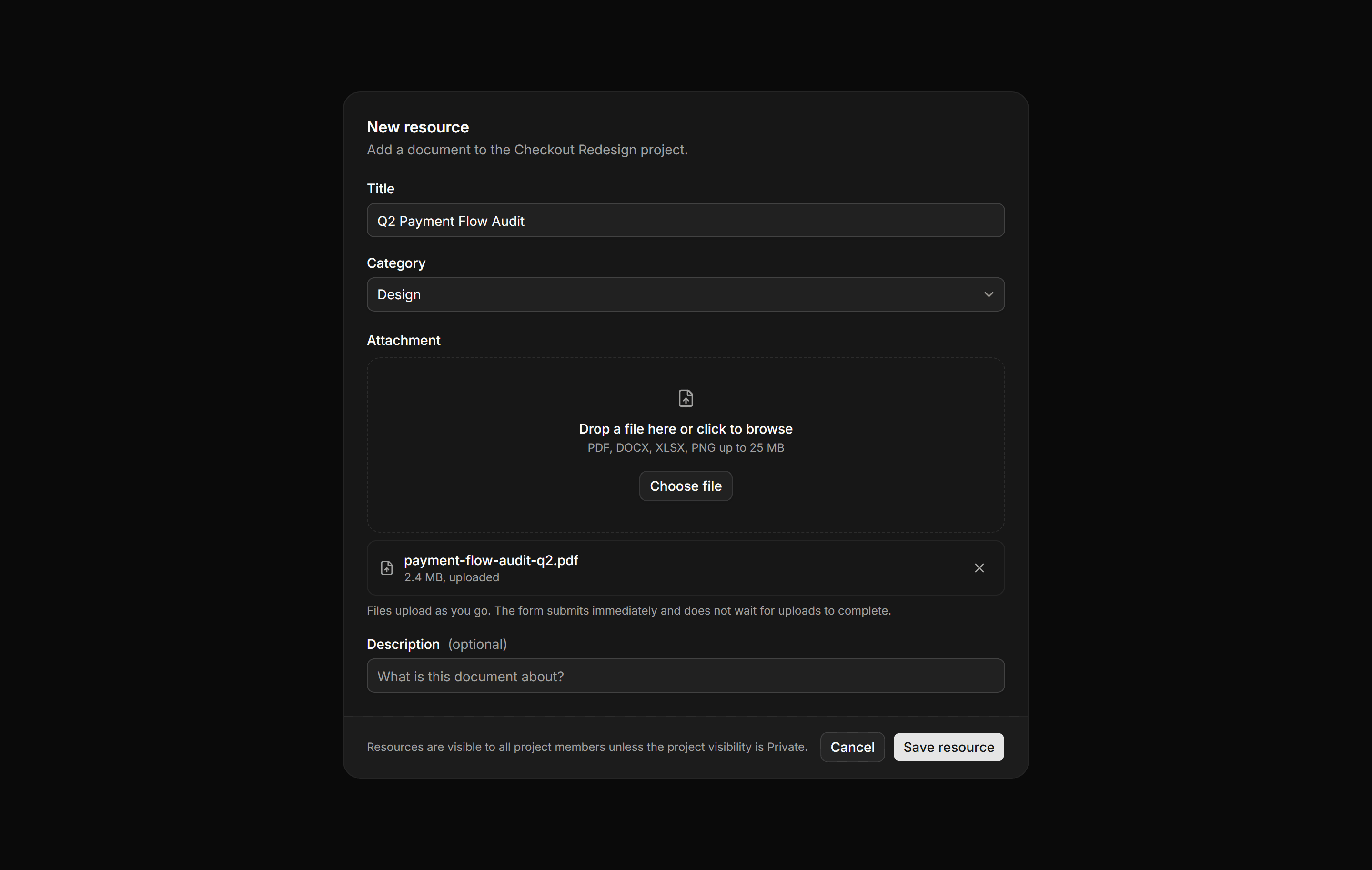 Application Form: File Field Form