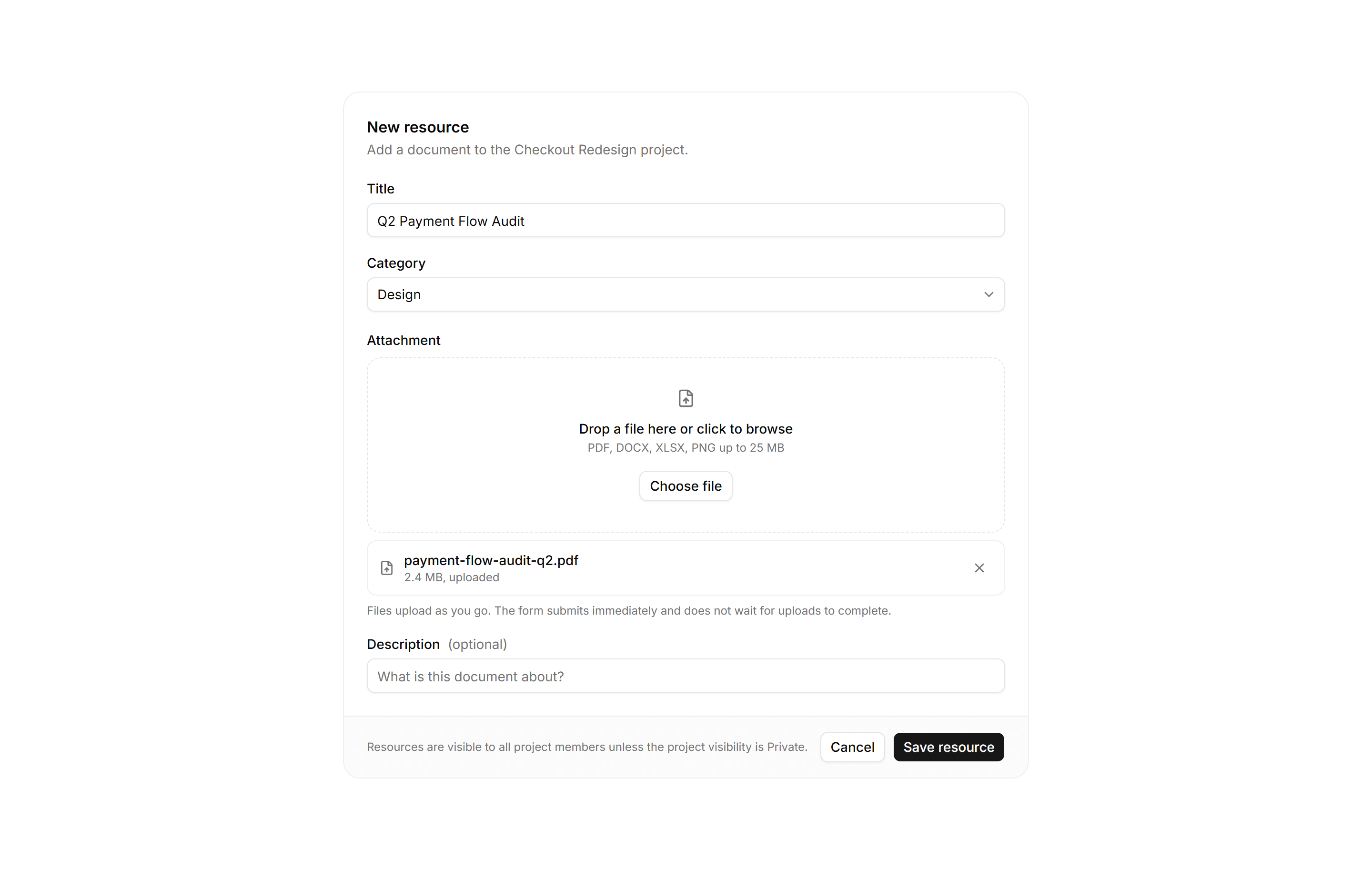 Application Form: File Field Form