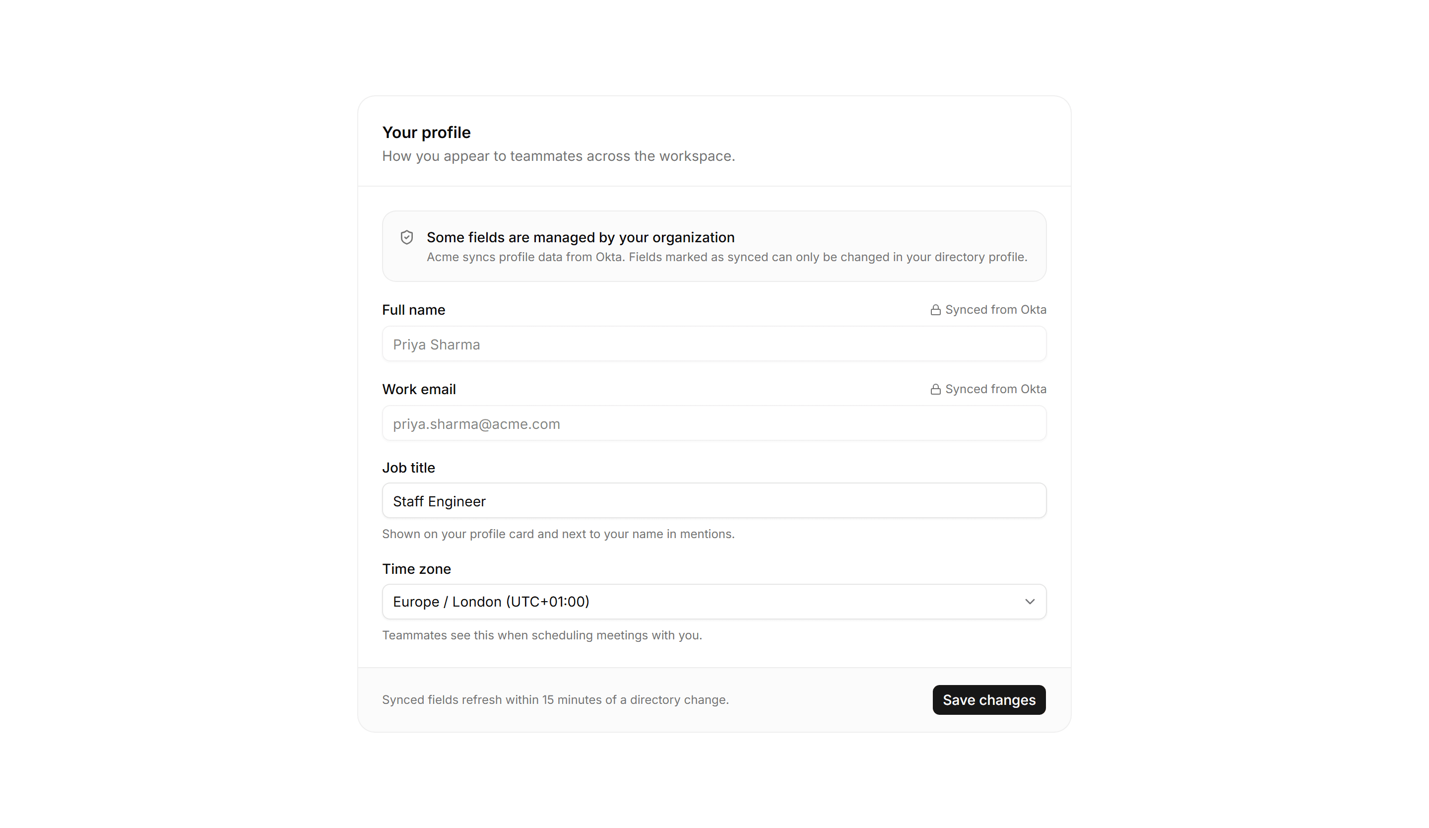 Application Form: Managed Fields Form