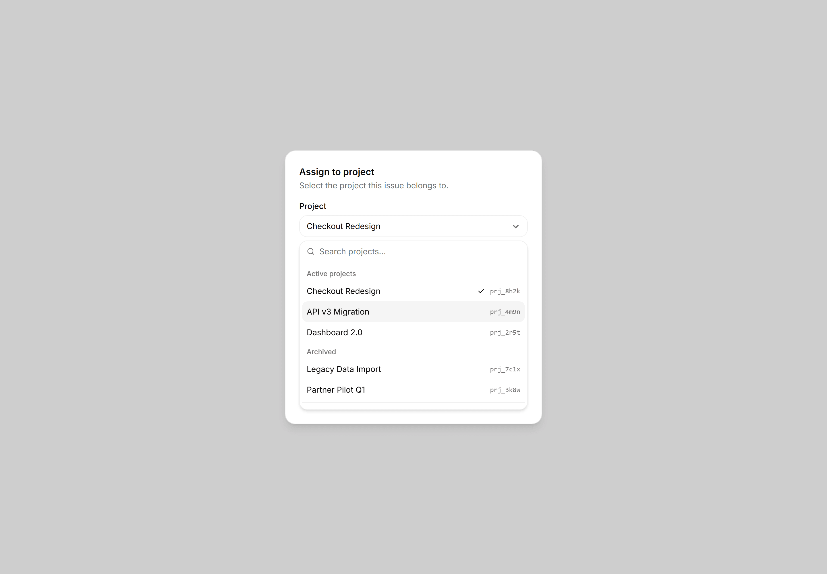 Application Form: Searchable Select Blueprint