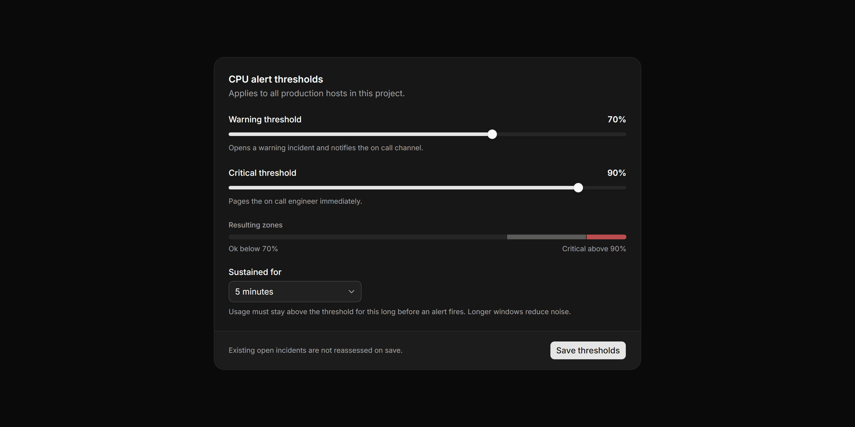 Application Form: Threshold Slider Form
