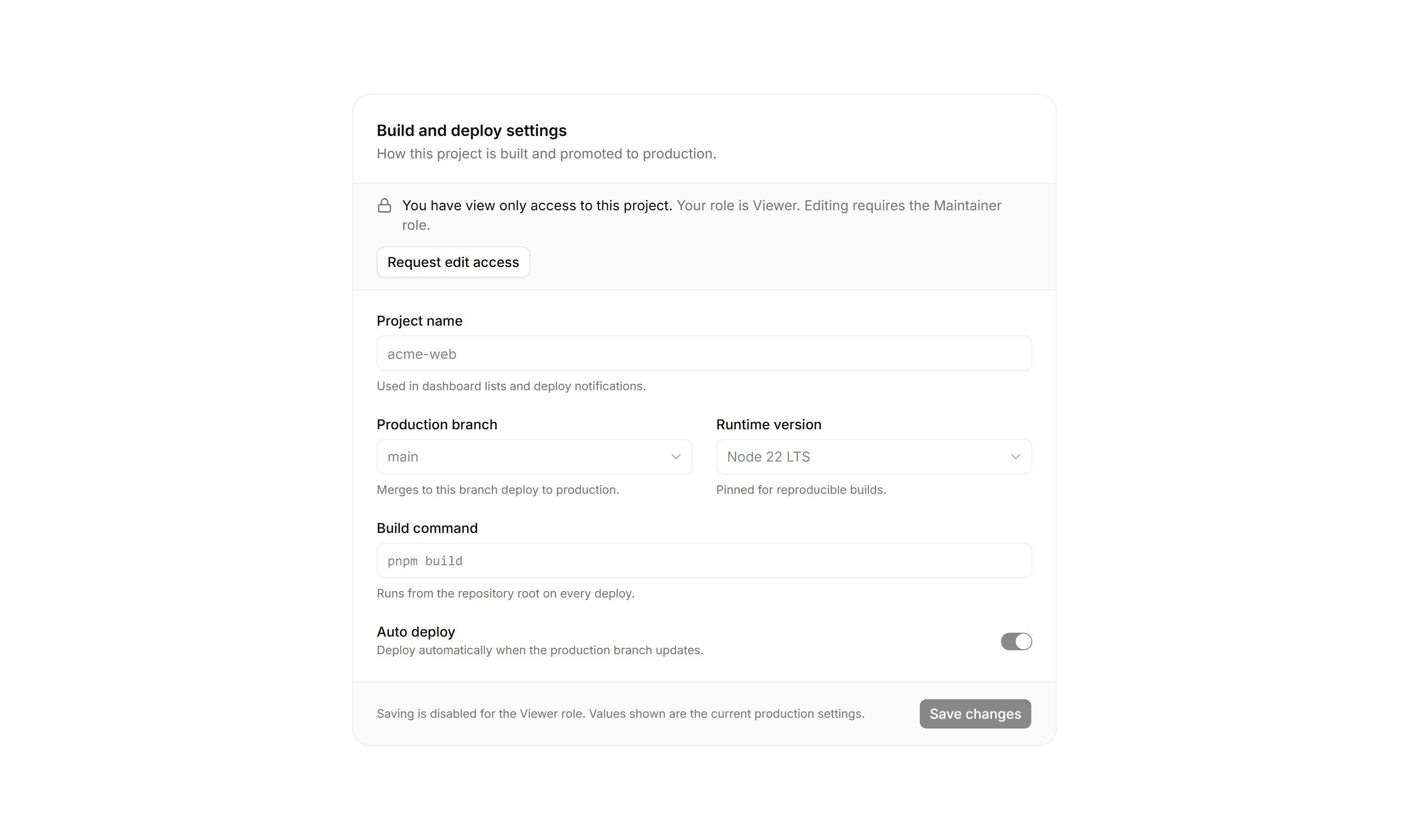 Application Form: View Only Form
