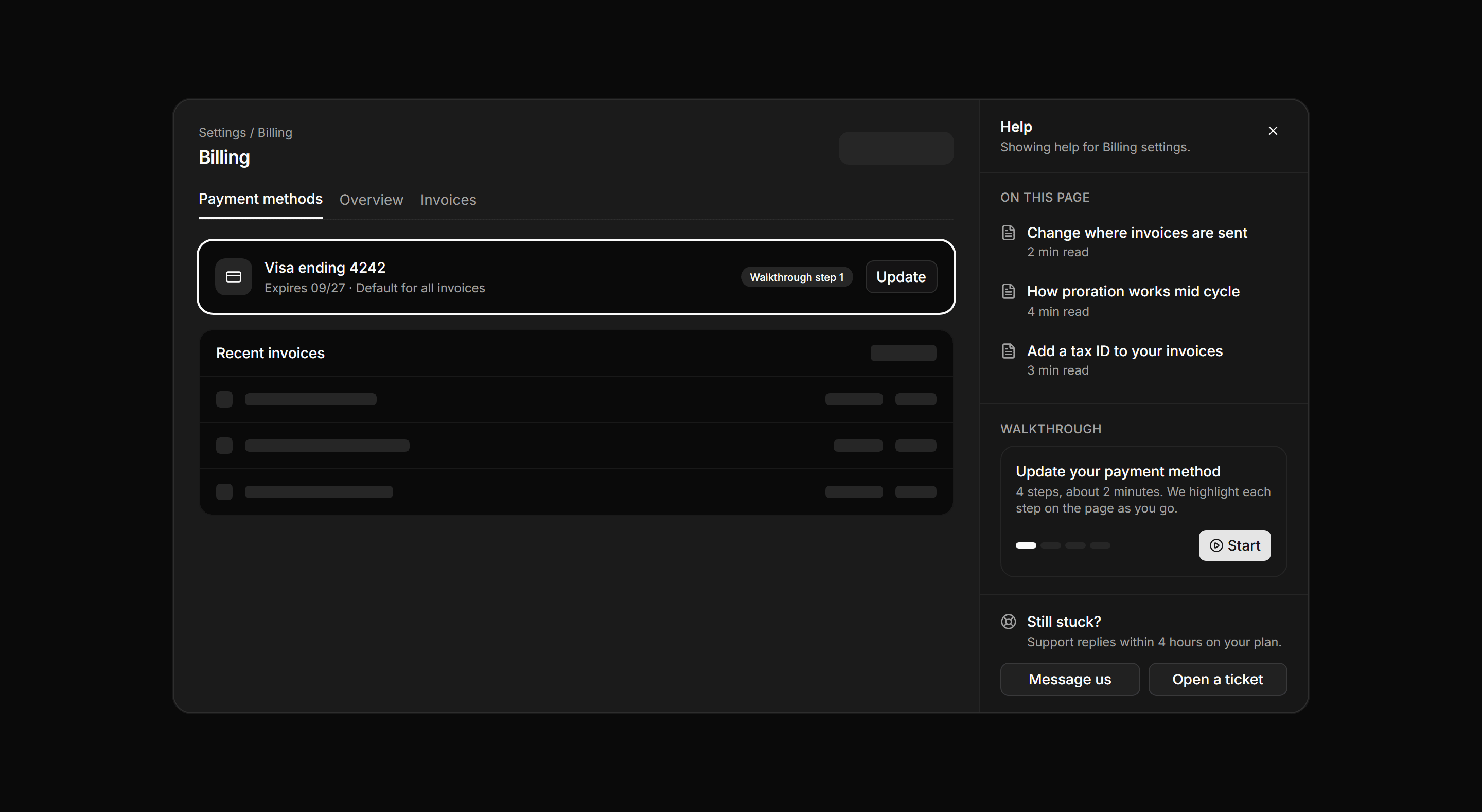 Application Help and Support: Contextual Help Drawer
