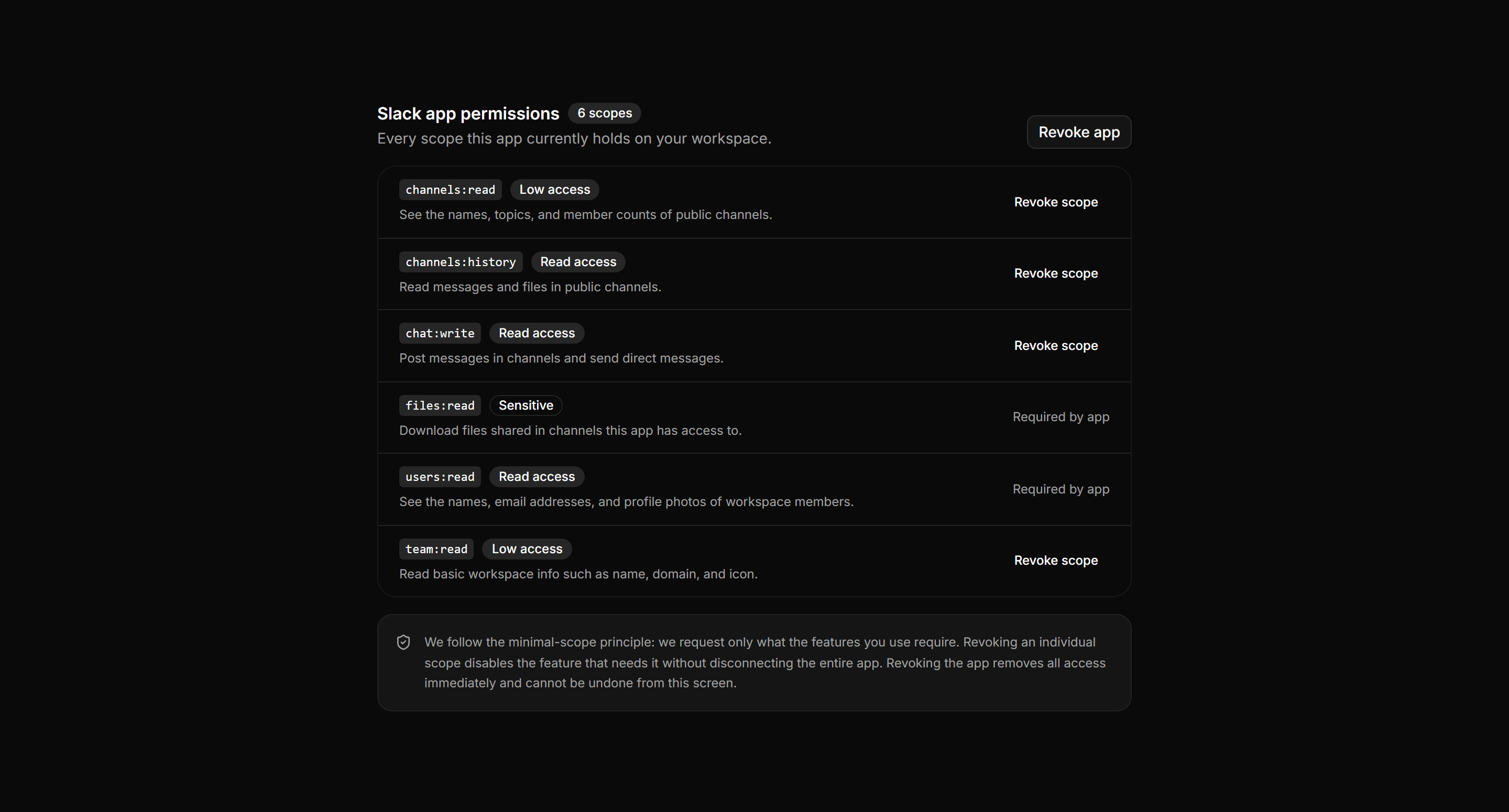 Application Integration: Oauth Scopes Review