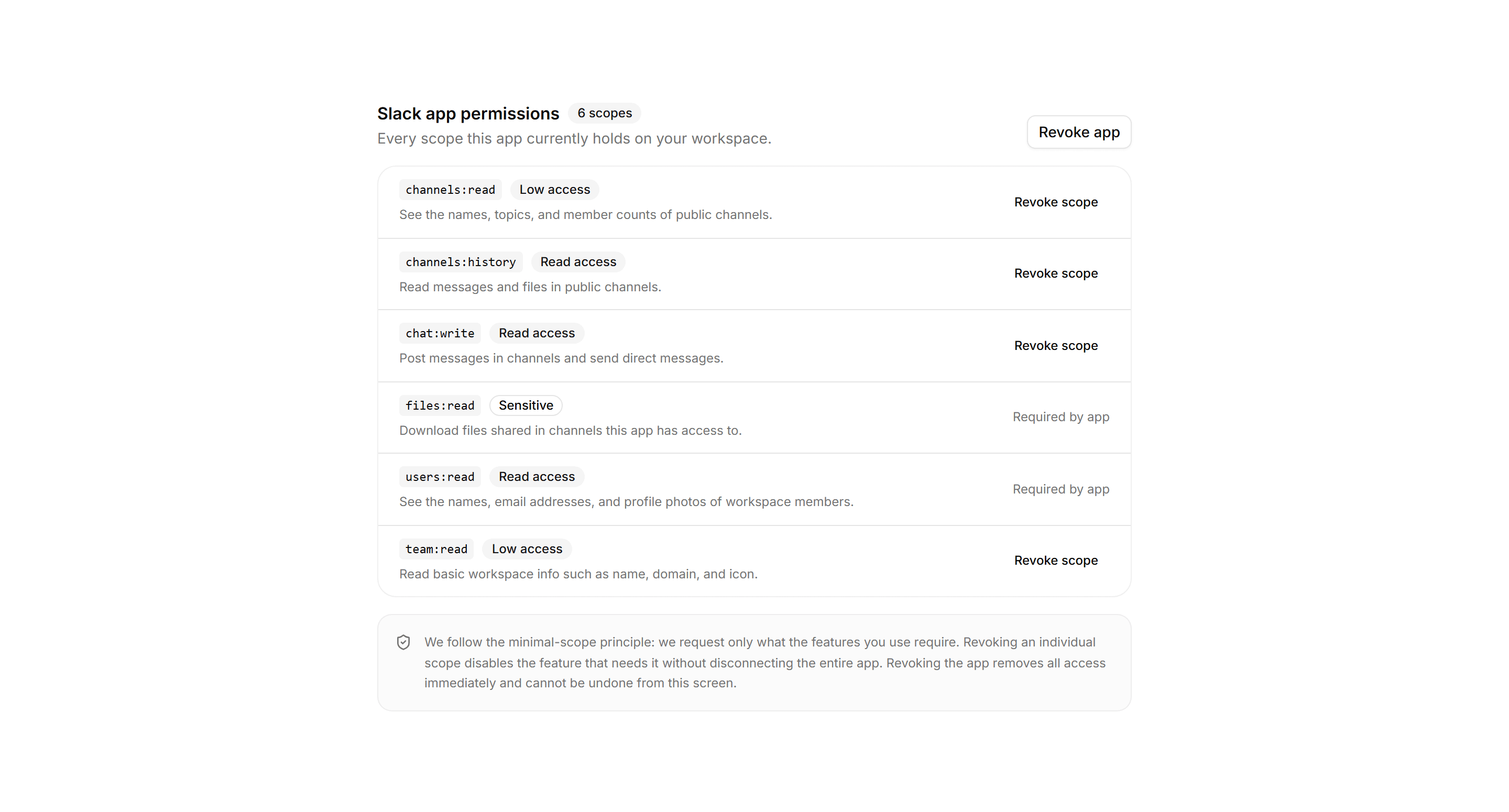 Application Integration: Oauth Scopes Review