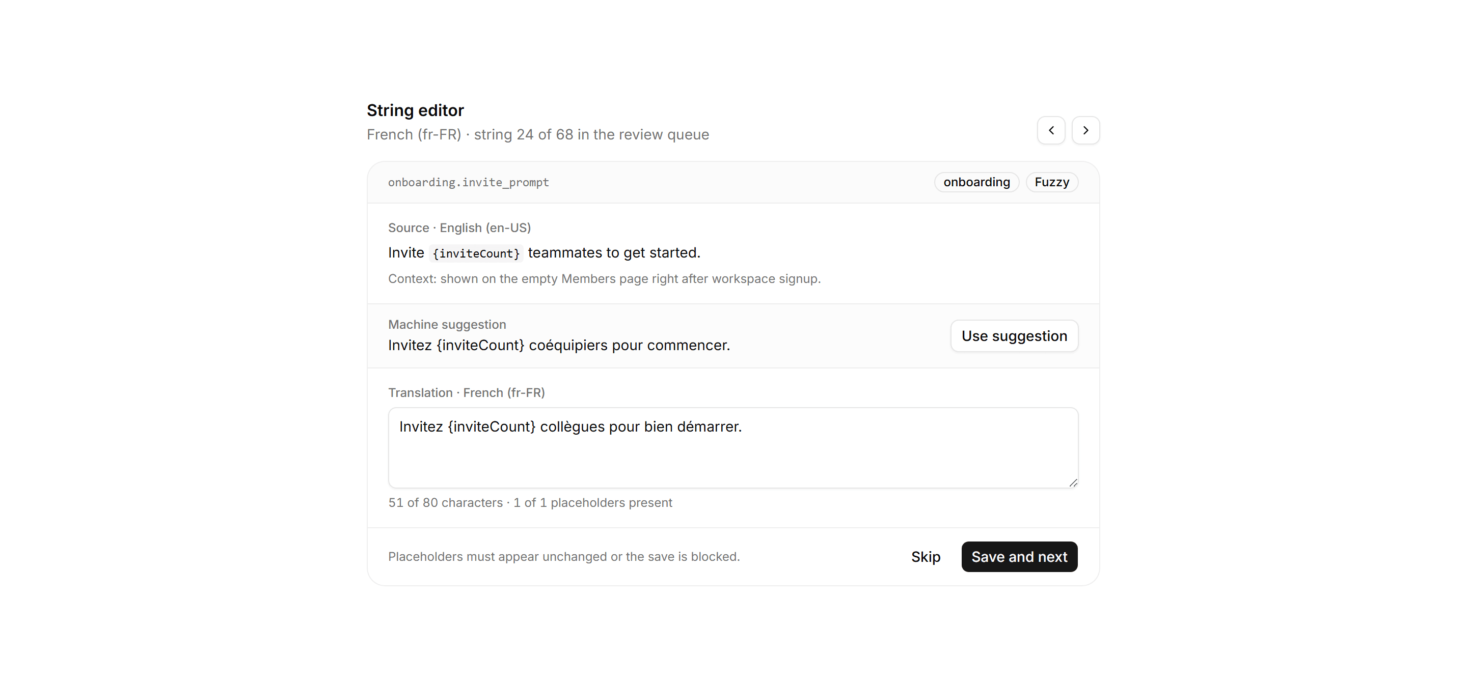 Application Localization: String Editor Panel