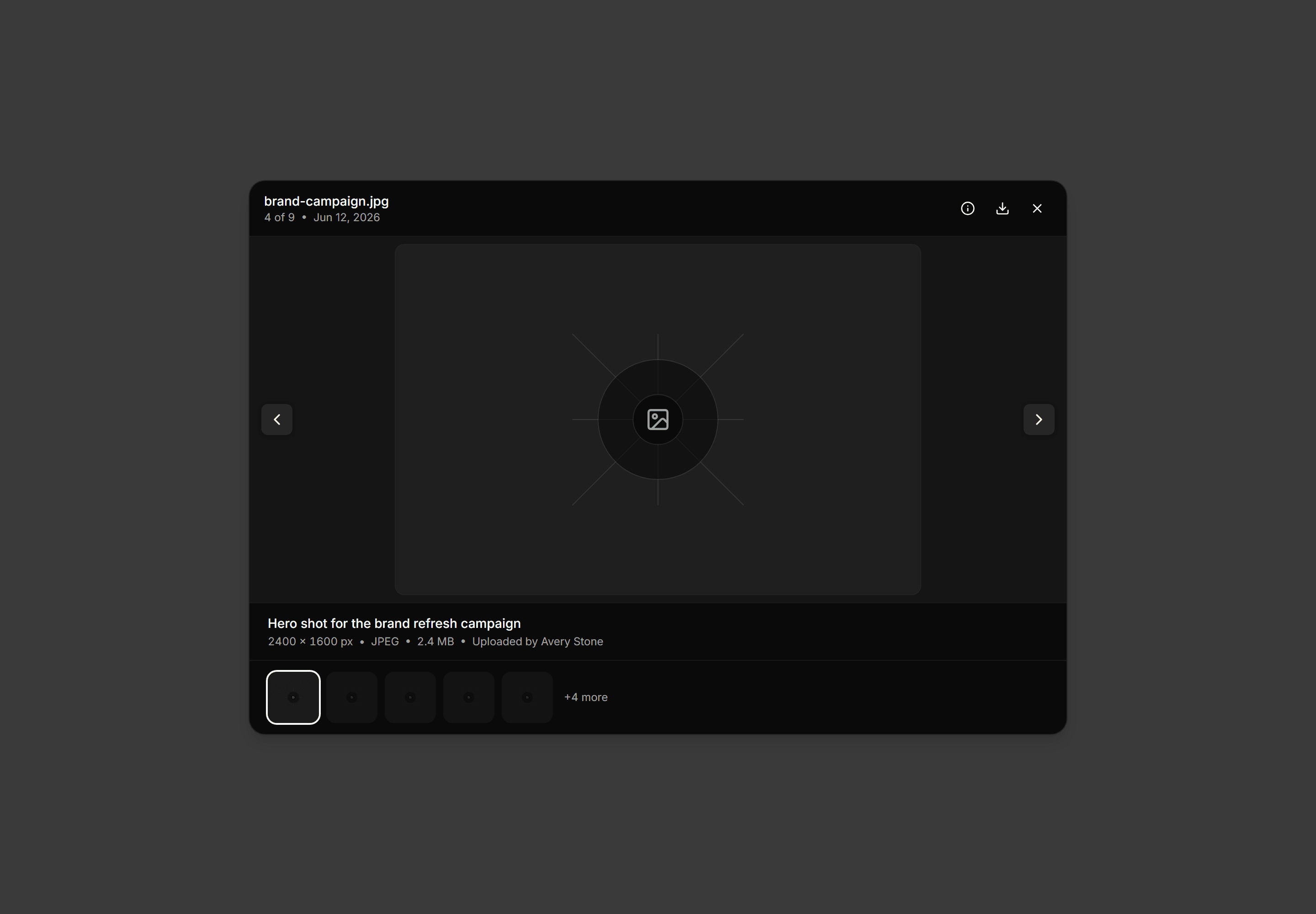 Application Media and Gallery: Lightbox Blueprint