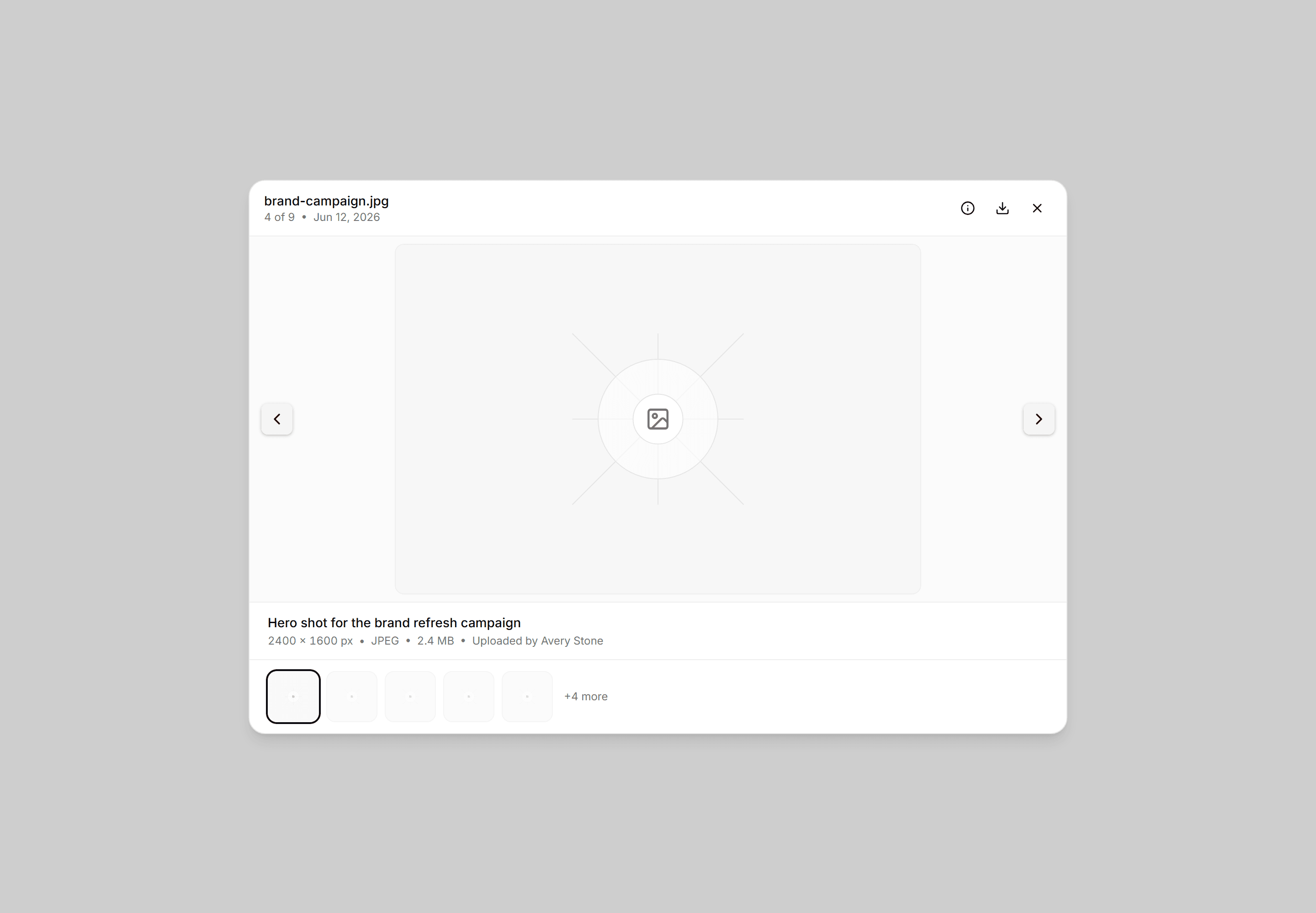 Application Media and Gallery: Lightbox Blueprint