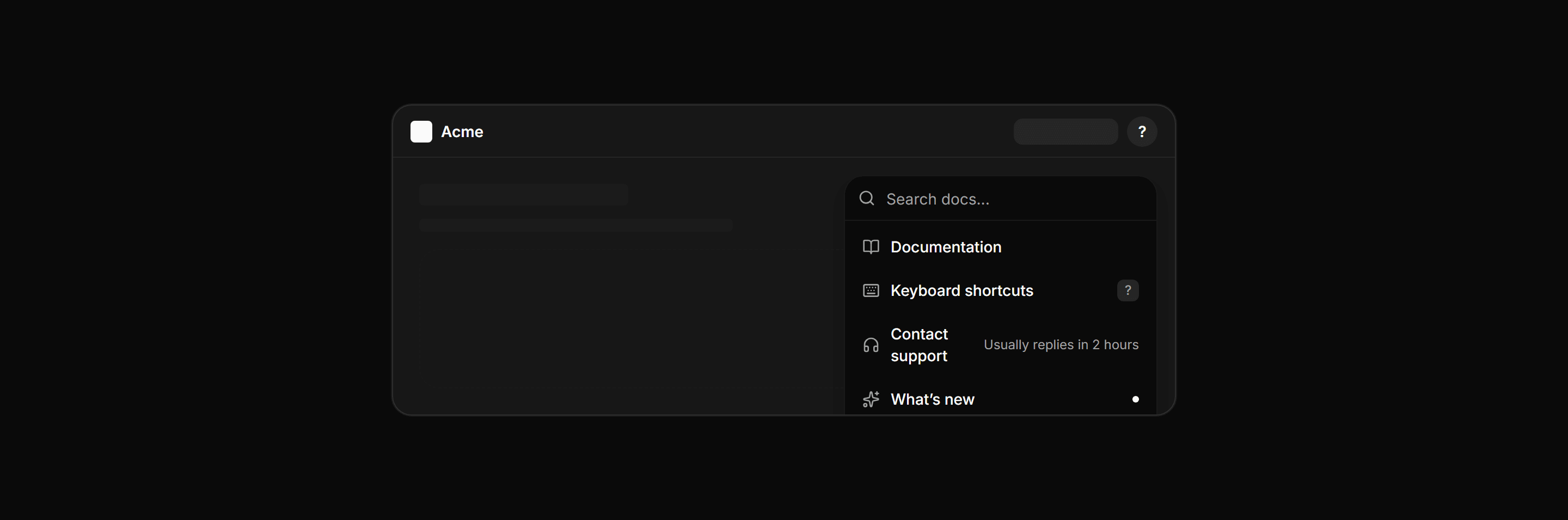 Application Navigation: Help Menu Blueprint