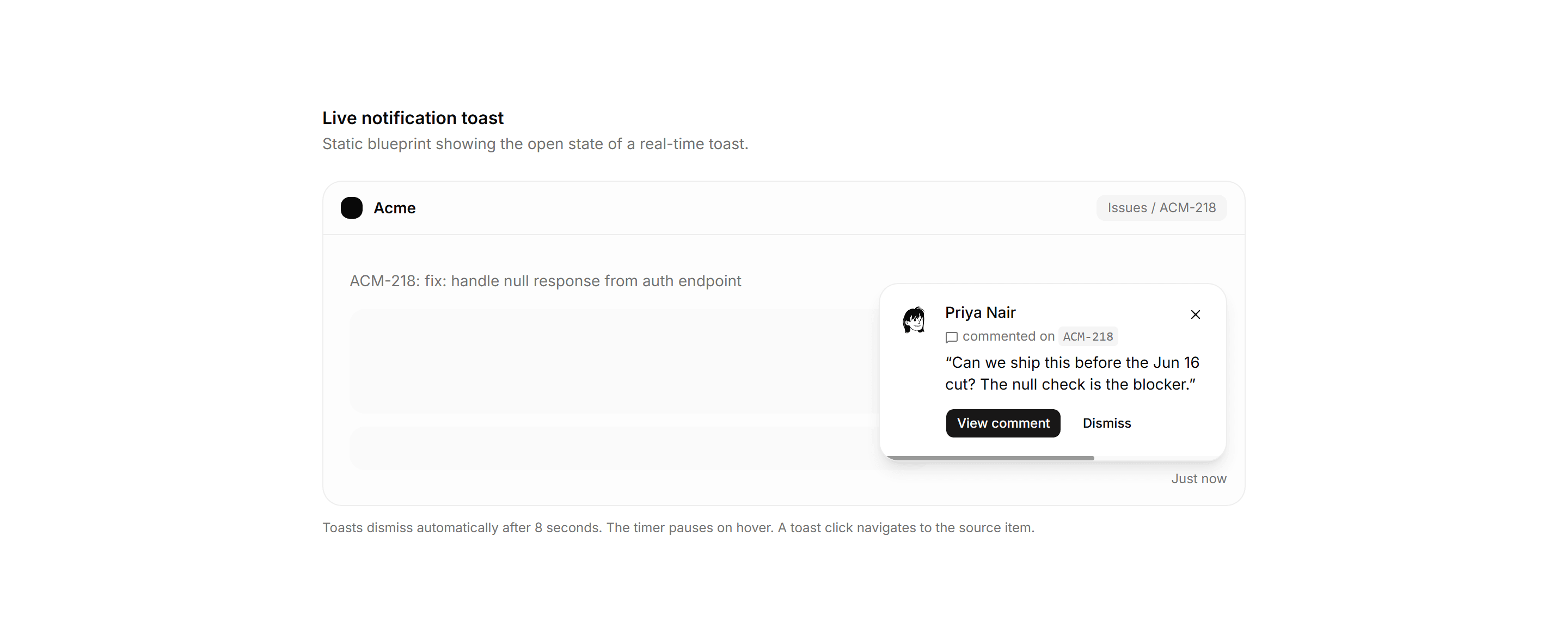 Application Notification: Realtime Toast Blueprint