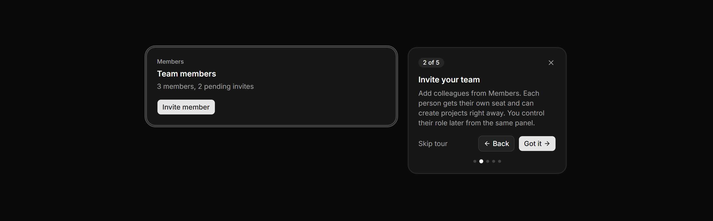 Application Onboarding: Product Tour Tooltip