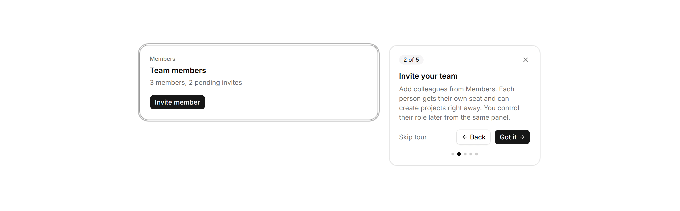 Application Onboarding: Product Tour Tooltip