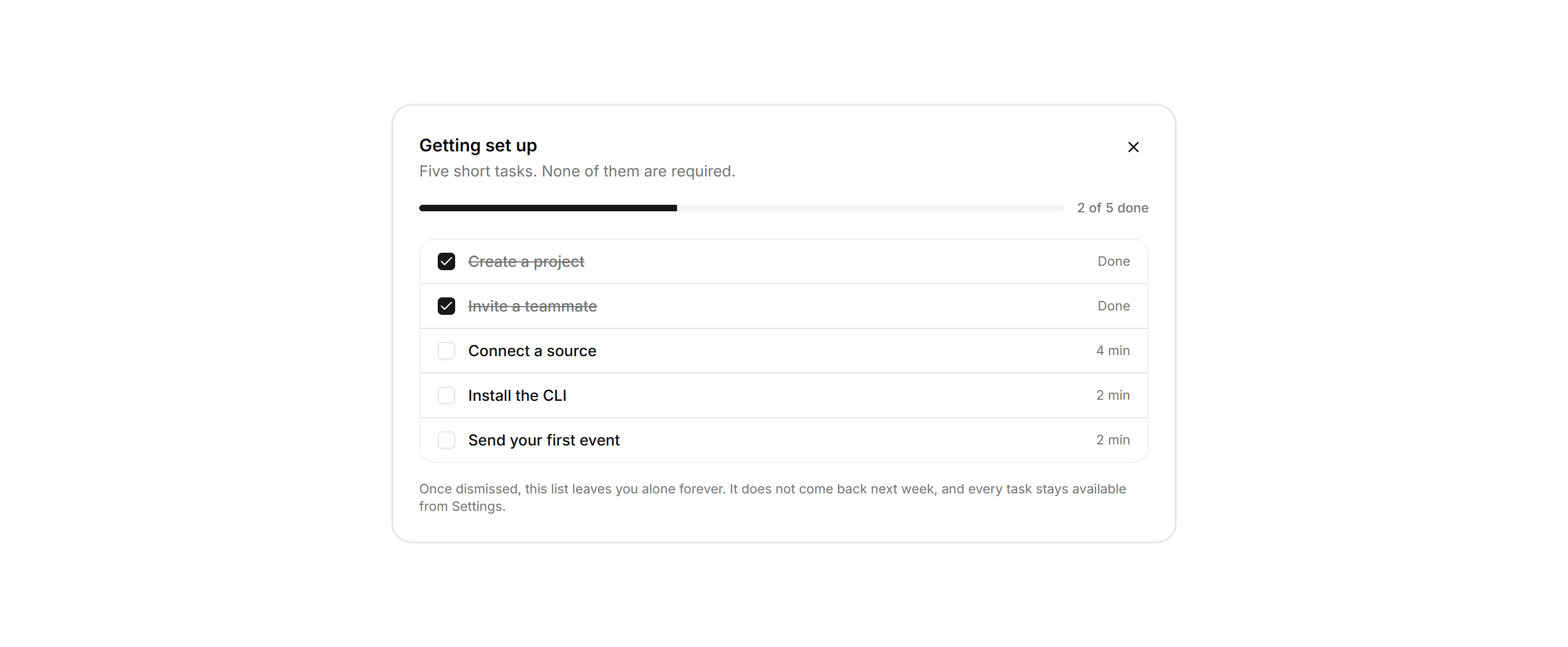 Application Onboarding: Welcome Checklist