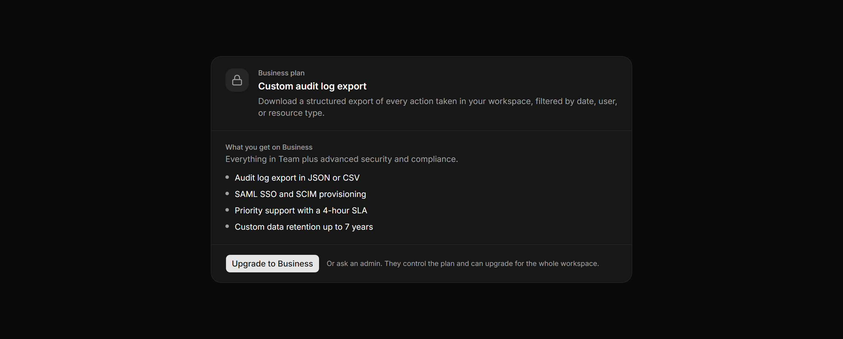 Application Pricing and Plan: Feature Gate Card