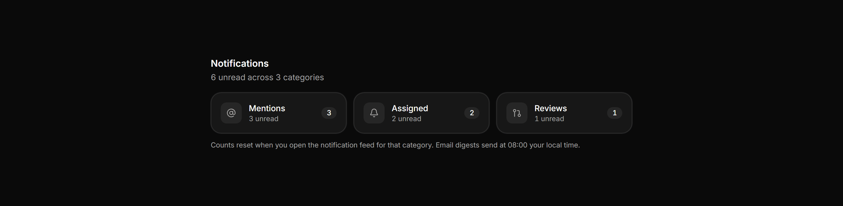 Application Profile and Account: Notification Badge Row