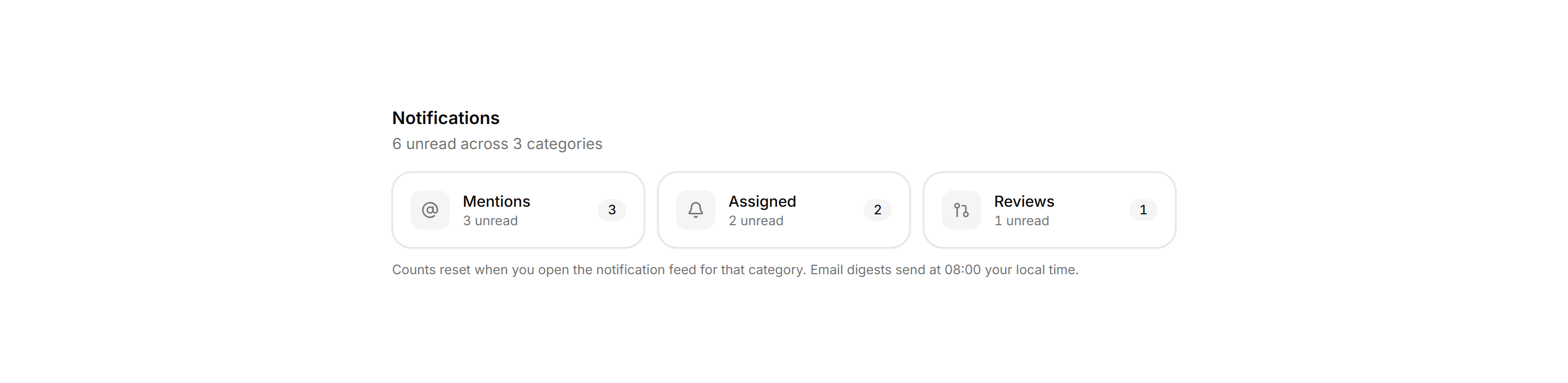 Application Profile and Account: Notification Badge Row