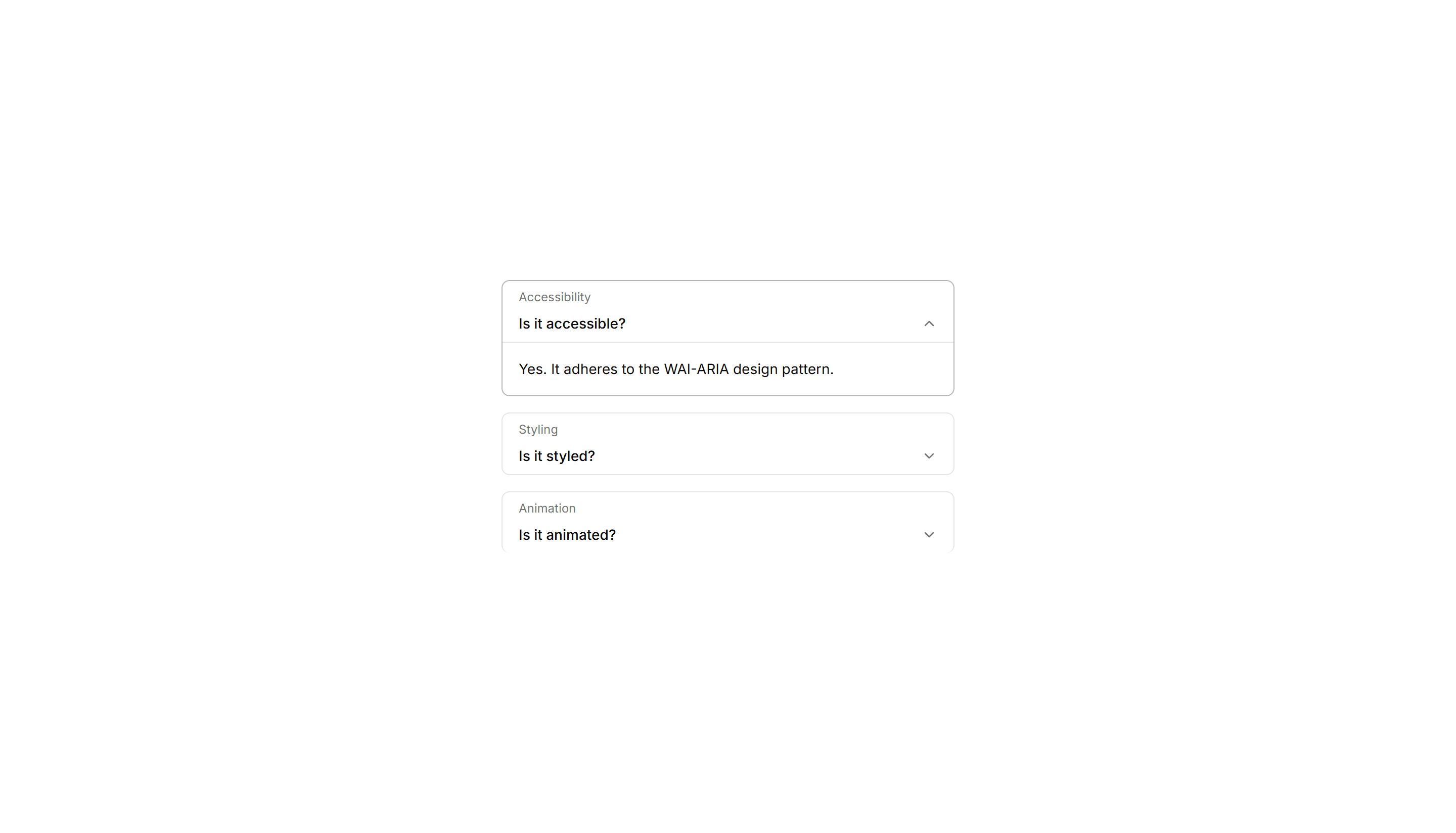 Components Accordion: Floating Label Accordion