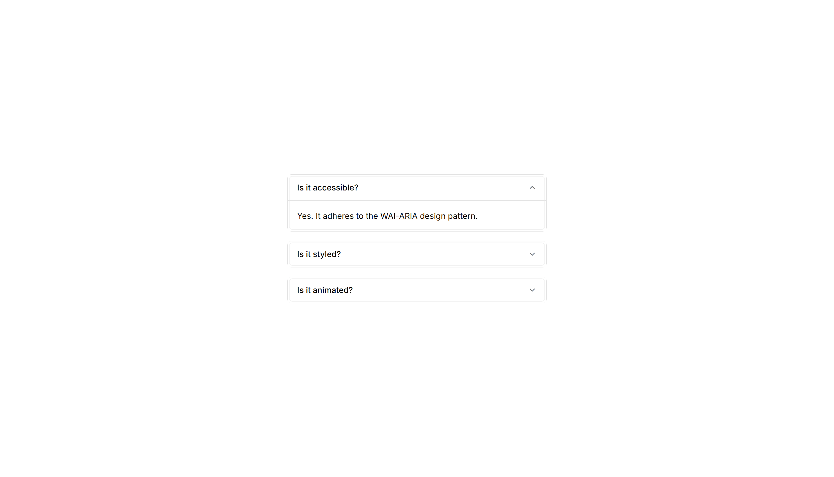Components Accordion: Nested Border Accordion