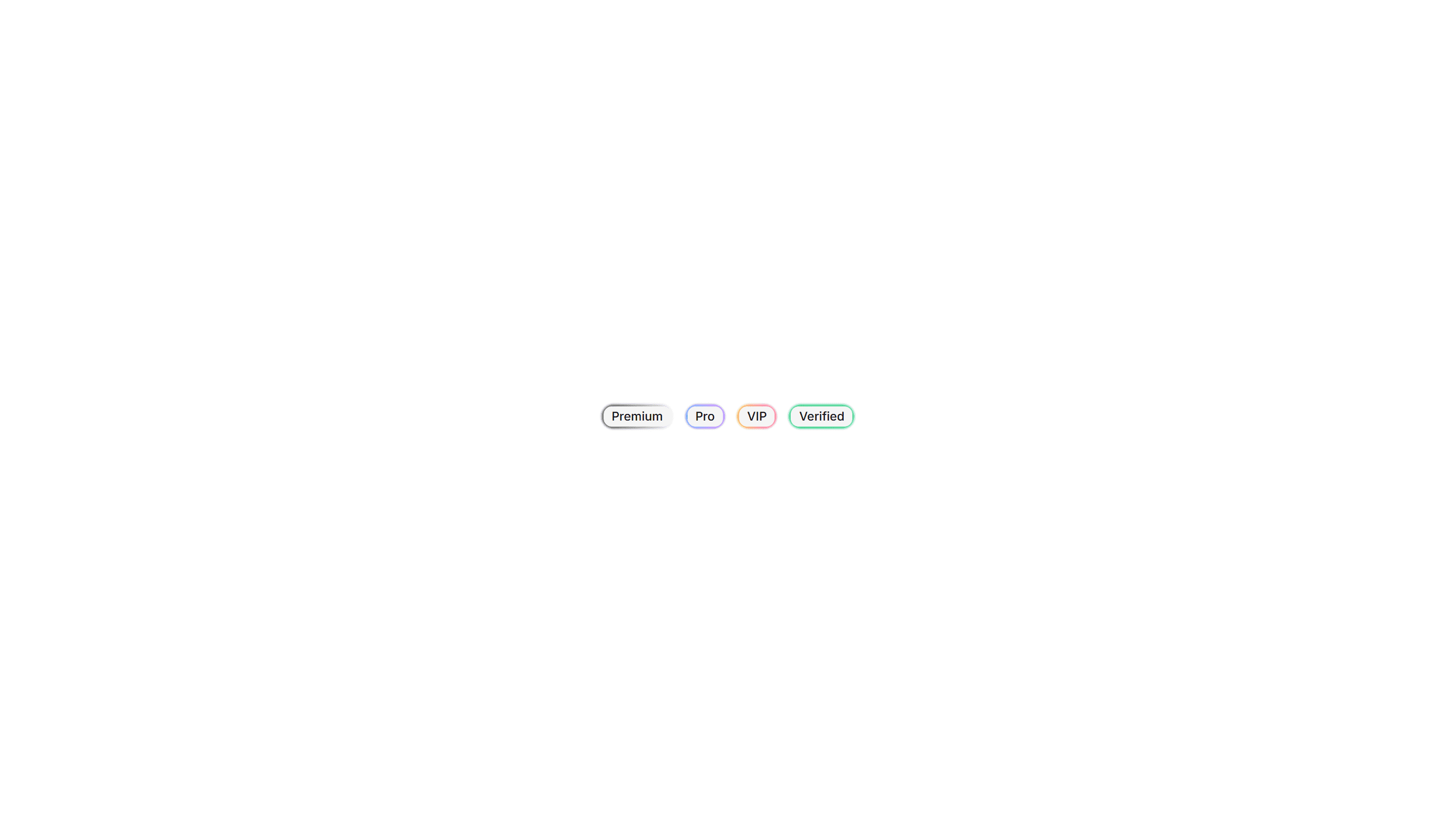 Components Badge: Gradient Border Badge