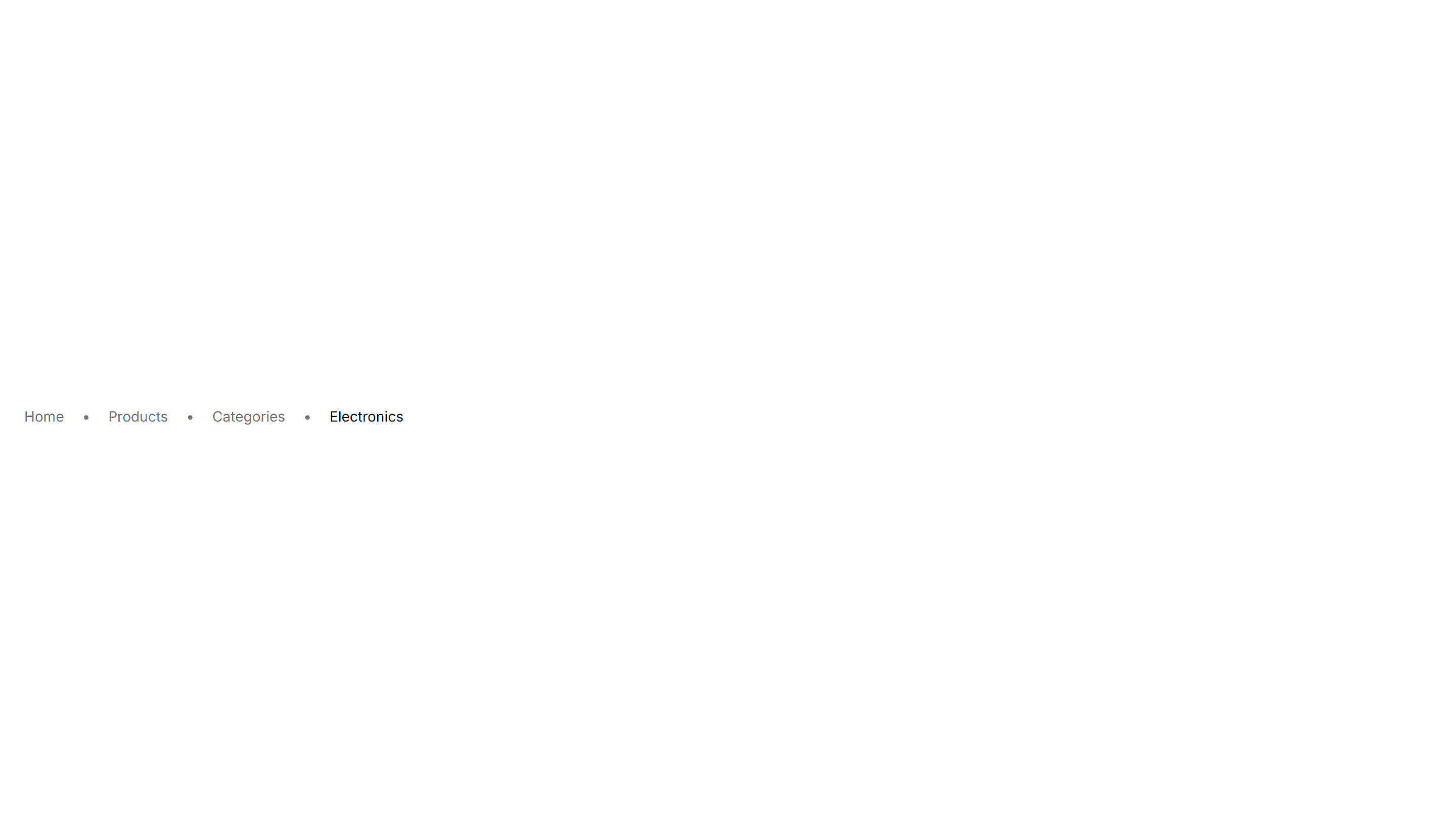 Components Breadcrumb: Dot Breadcrumb