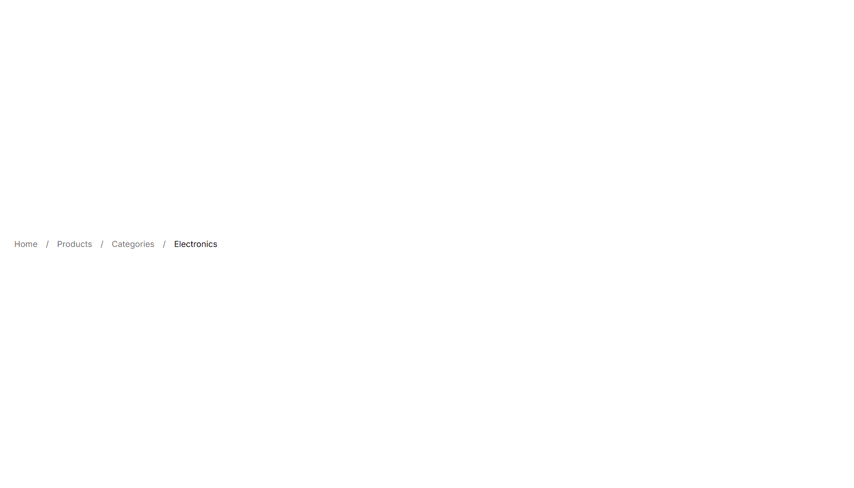 Components Breadcrumb: Slash Breadcrumb