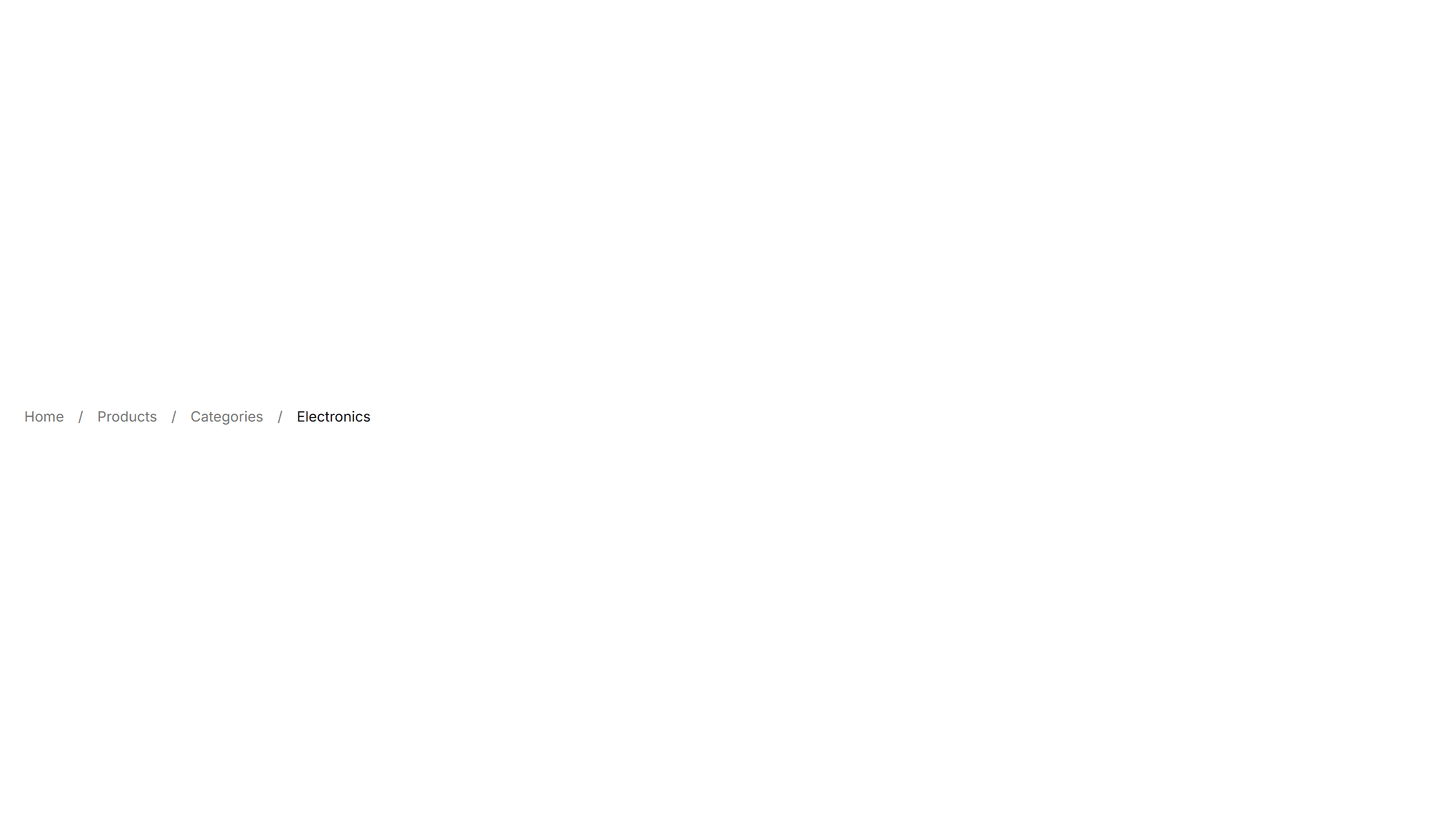 Components Breadcrumb: Slash Breadcrumb