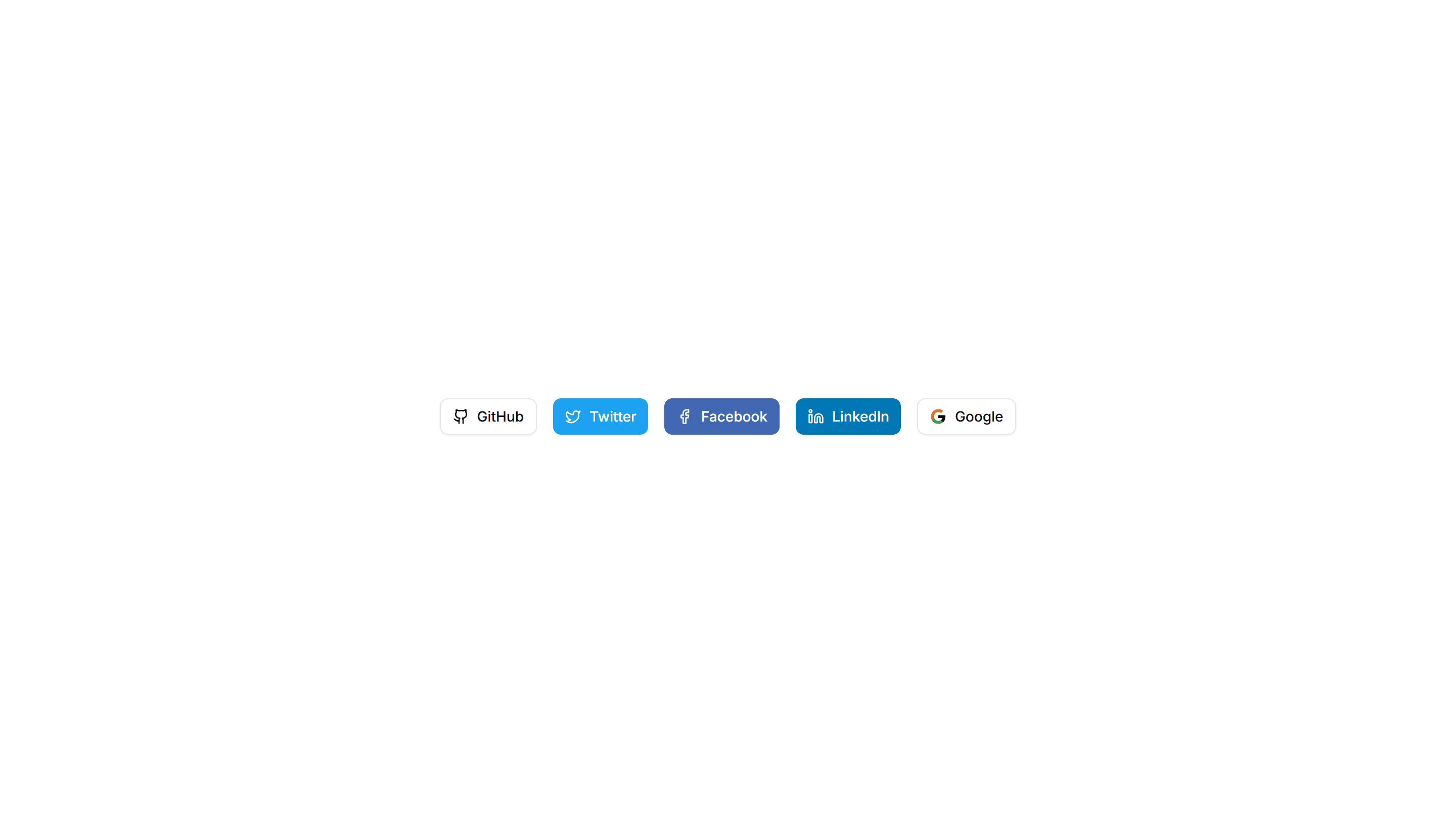 Components Button: Social Buttons