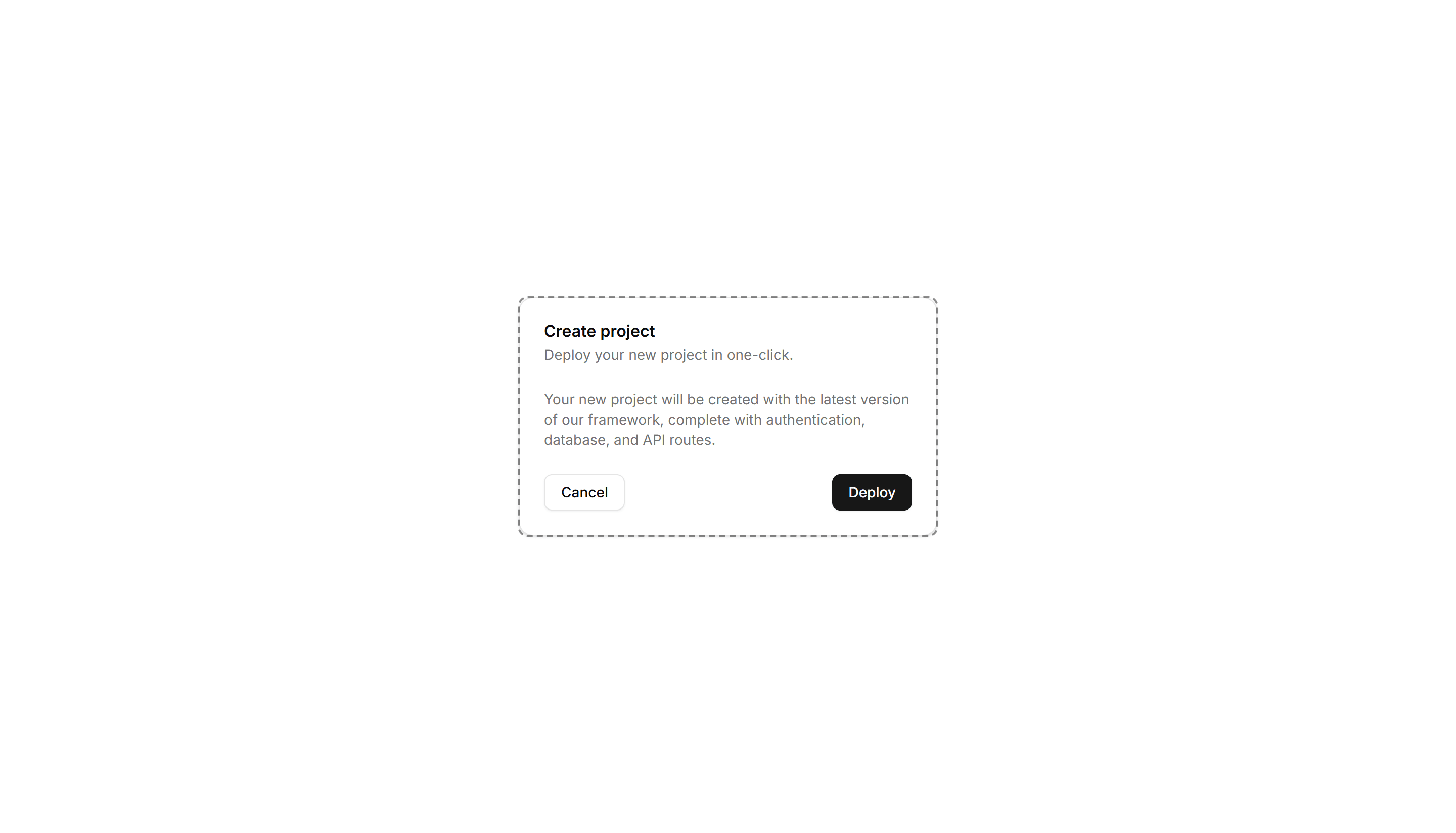 Components Card: Dashed Border Card