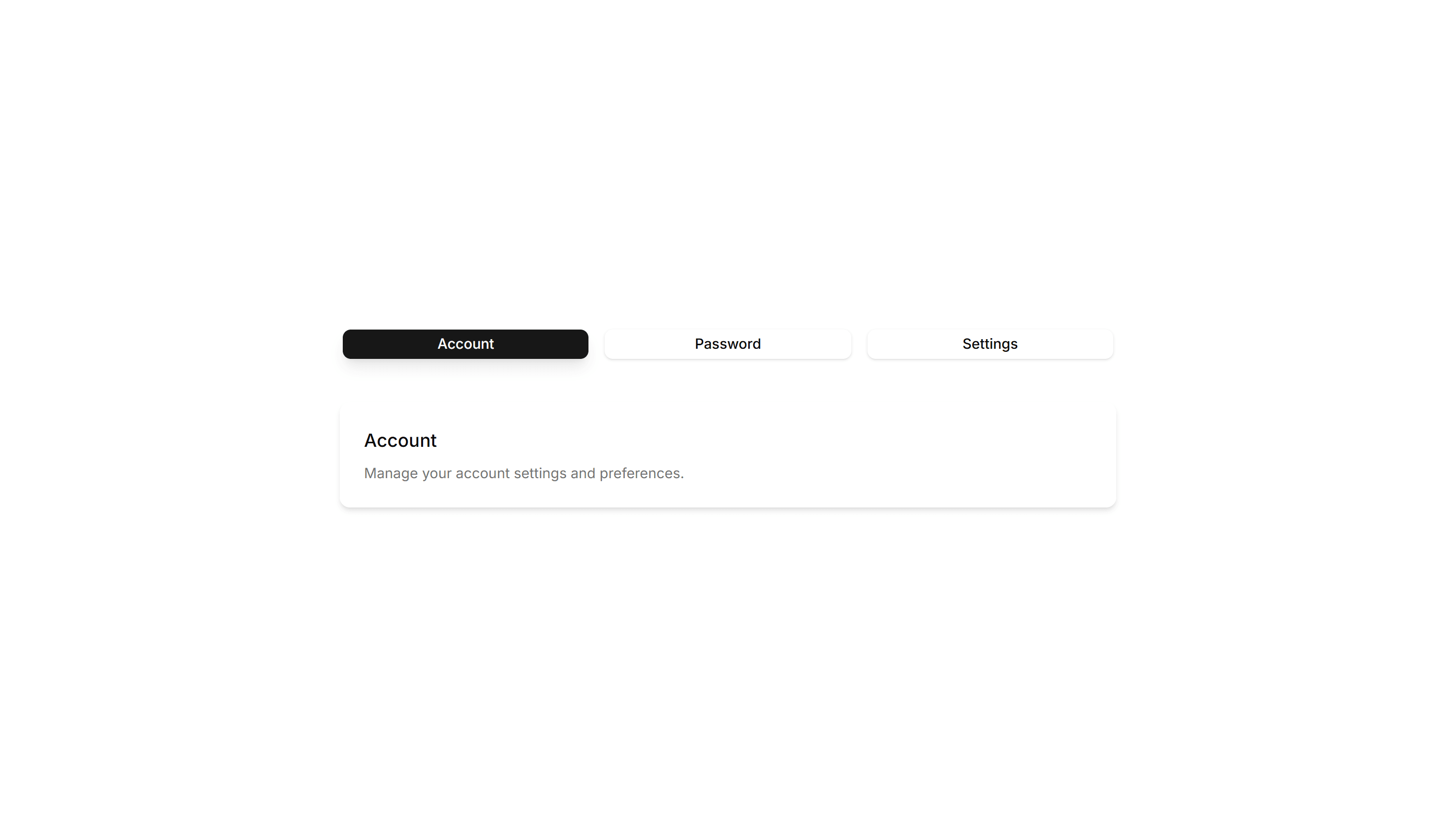 Components Tab: Shadow Tabs