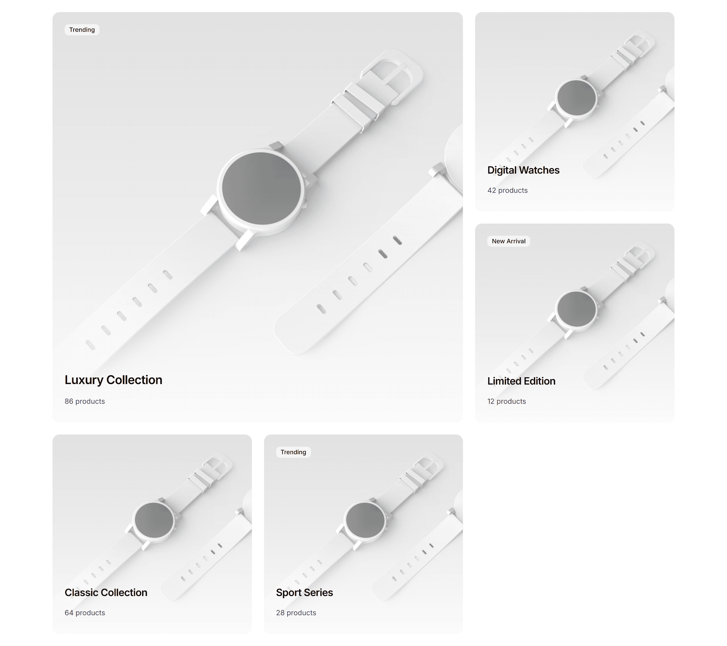 Ecommerce Category Preview: Grid Preview