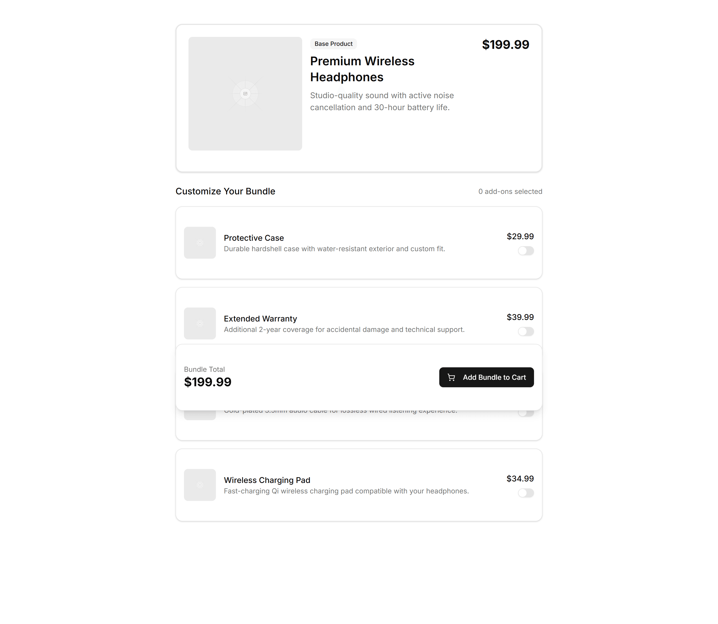 Ecommerce Bundle Upsell: Builder