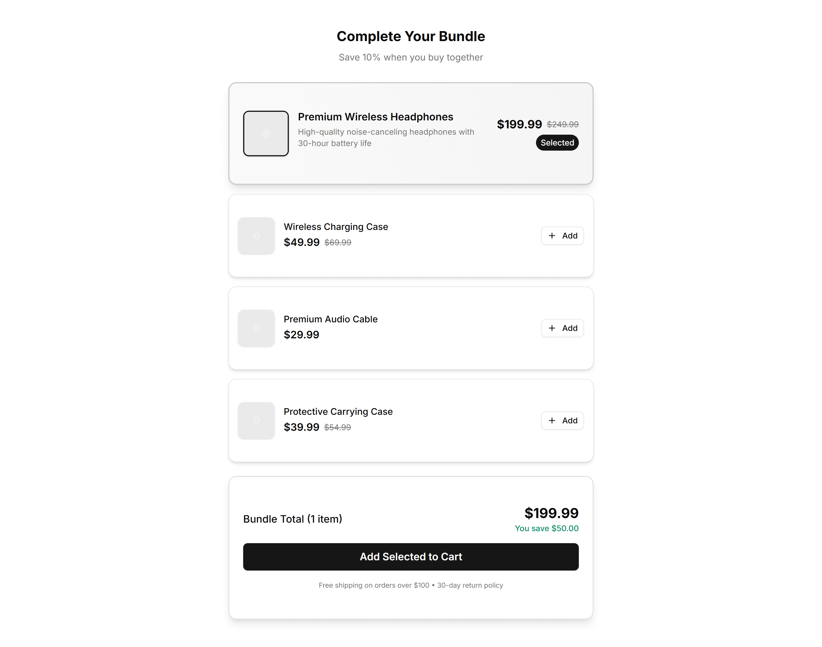 Ecommerce Bundle Upsell: Stack