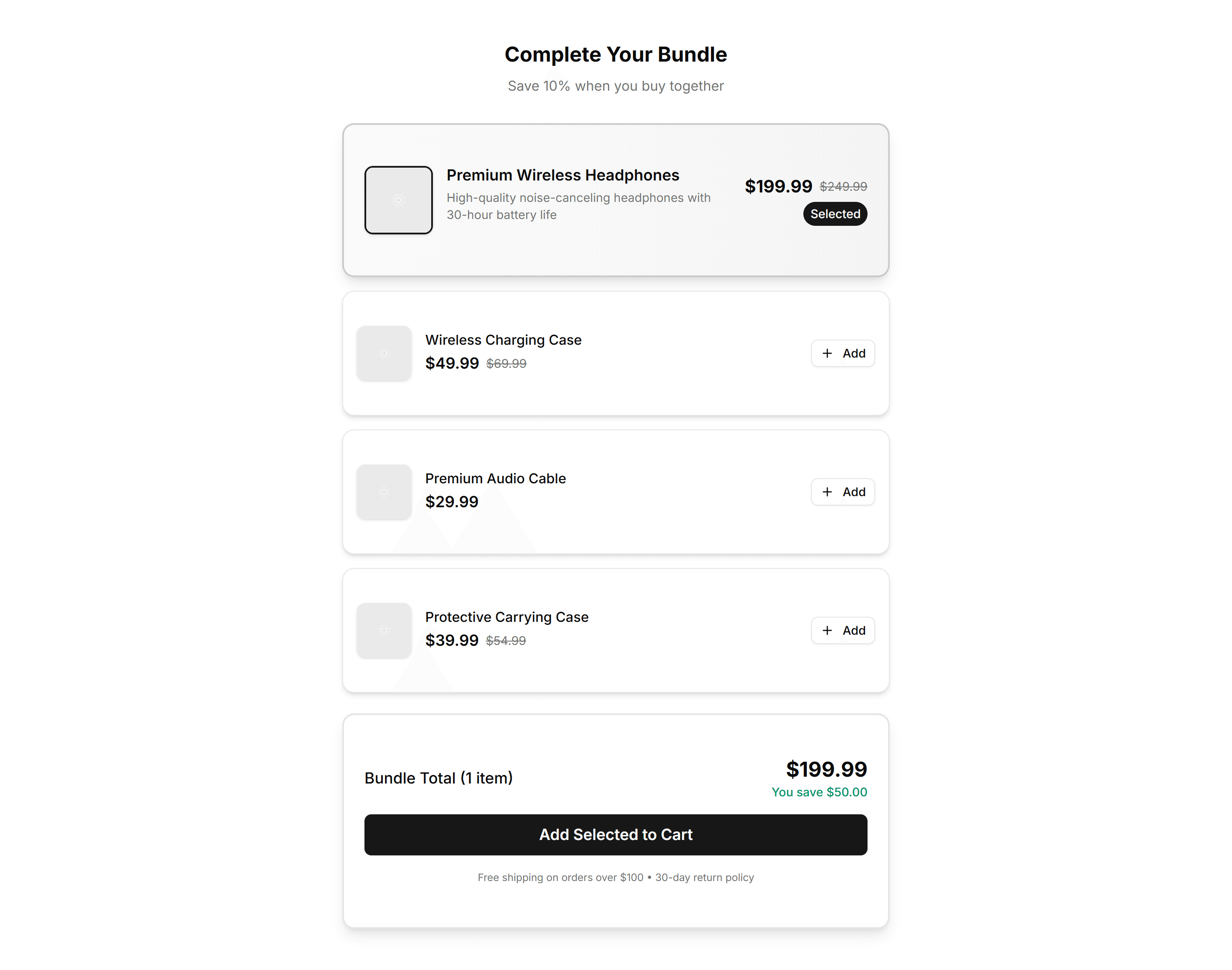 Ecommerce Bundle Upsell: Stack