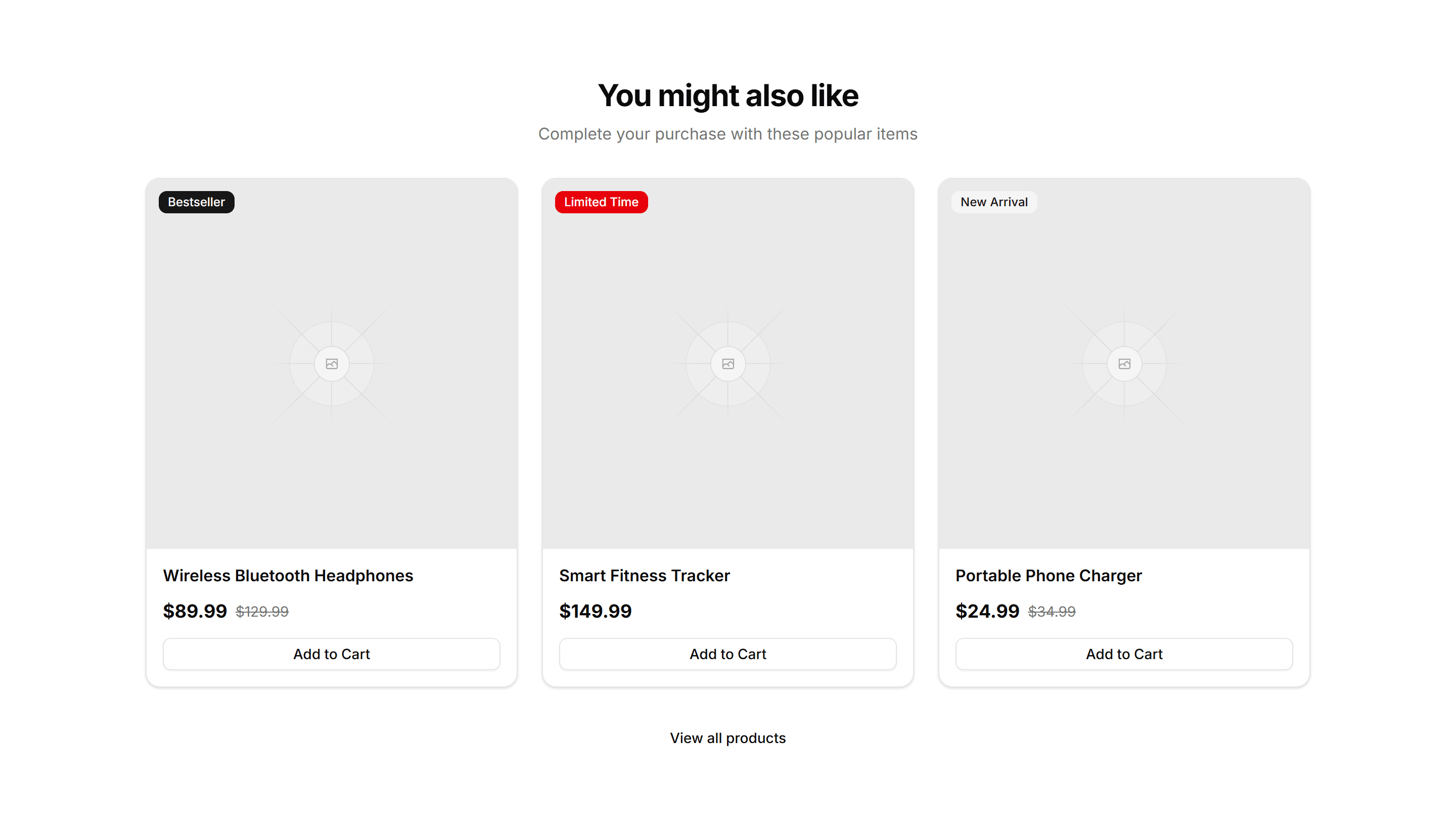 Ecommerce Cross Sell: With Badges