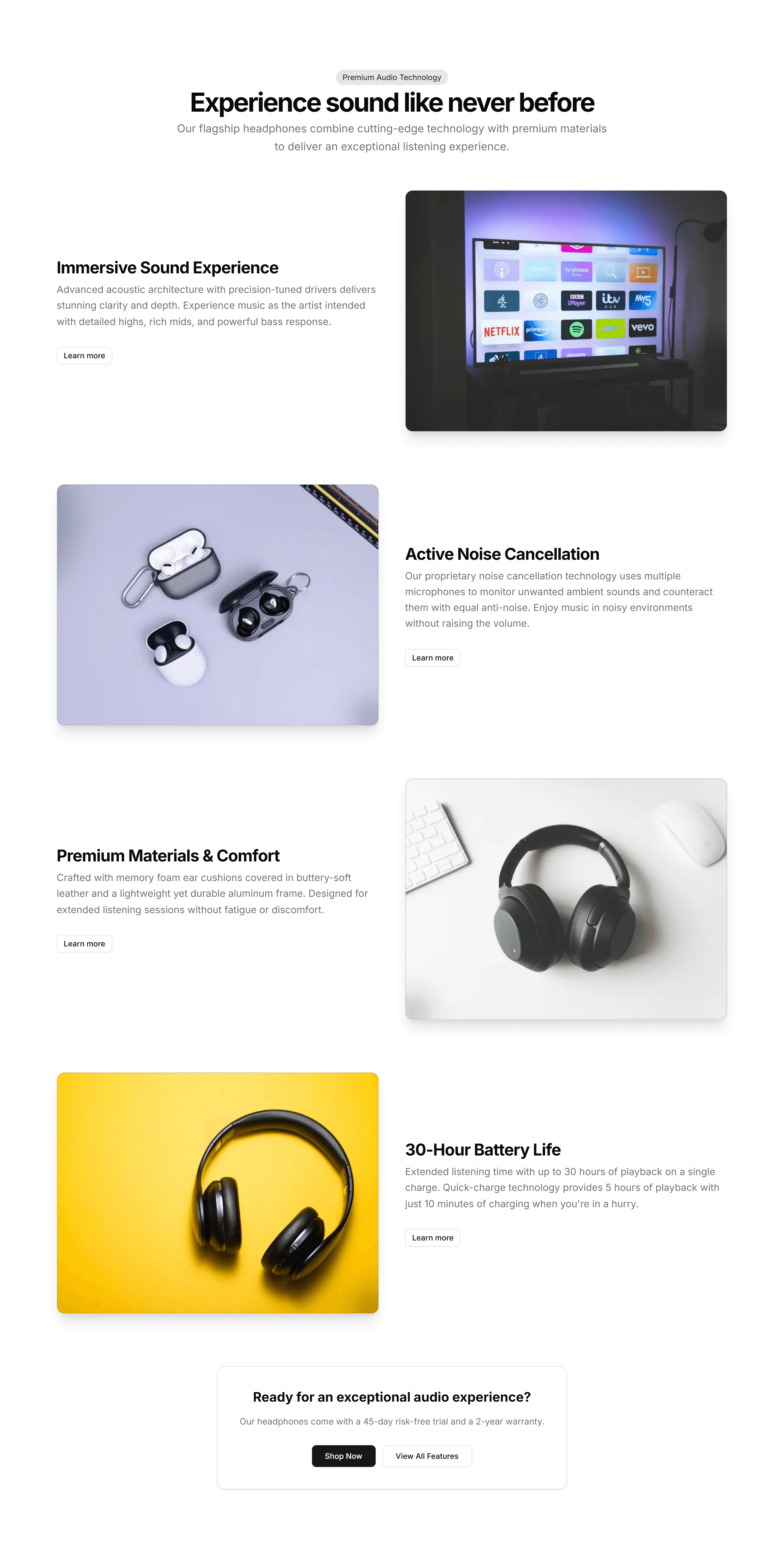 Ecommerce Product Feature: Alternating Features