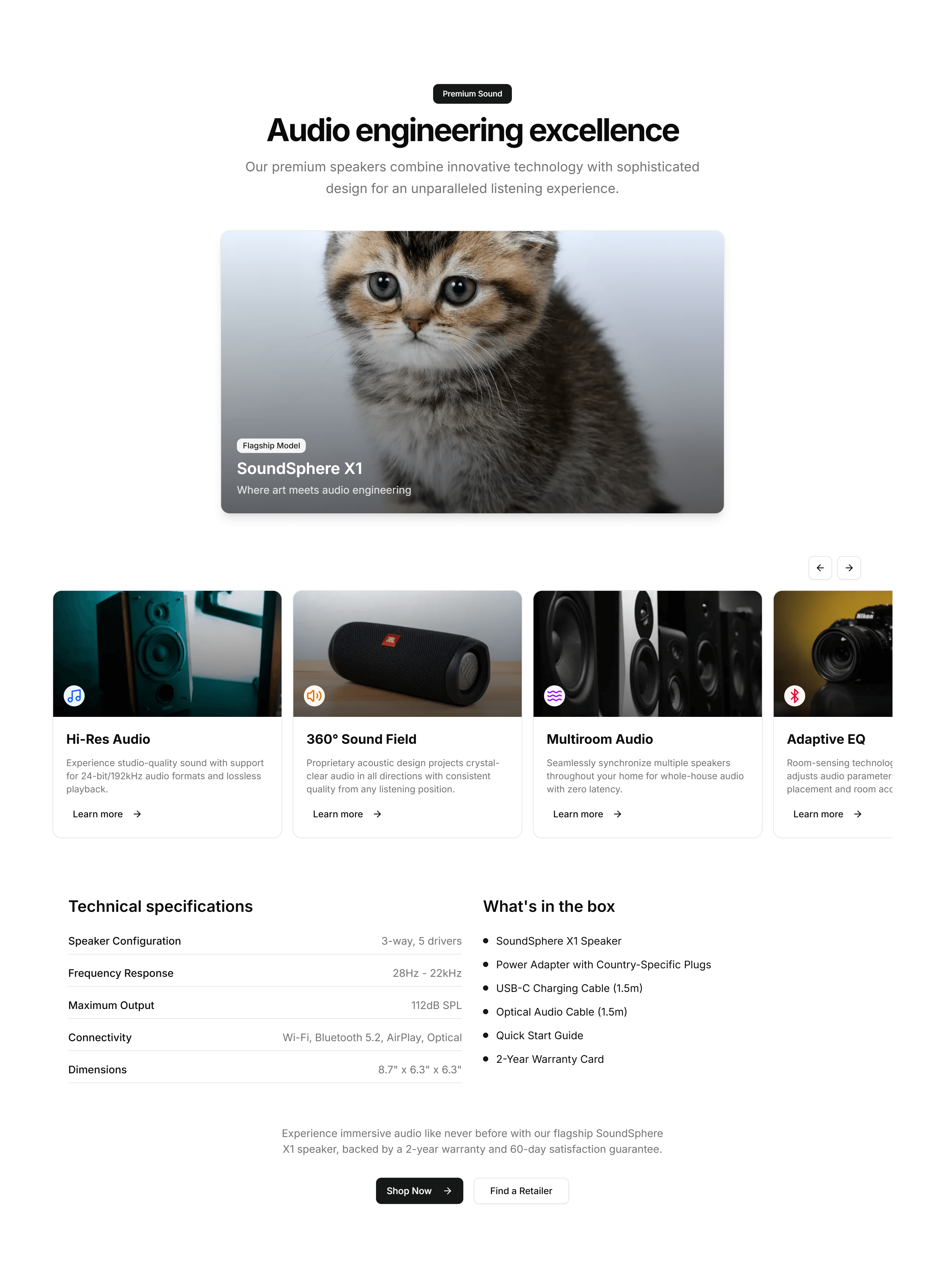 Ecommerce Product Feature: Horizontal Scrolling Features