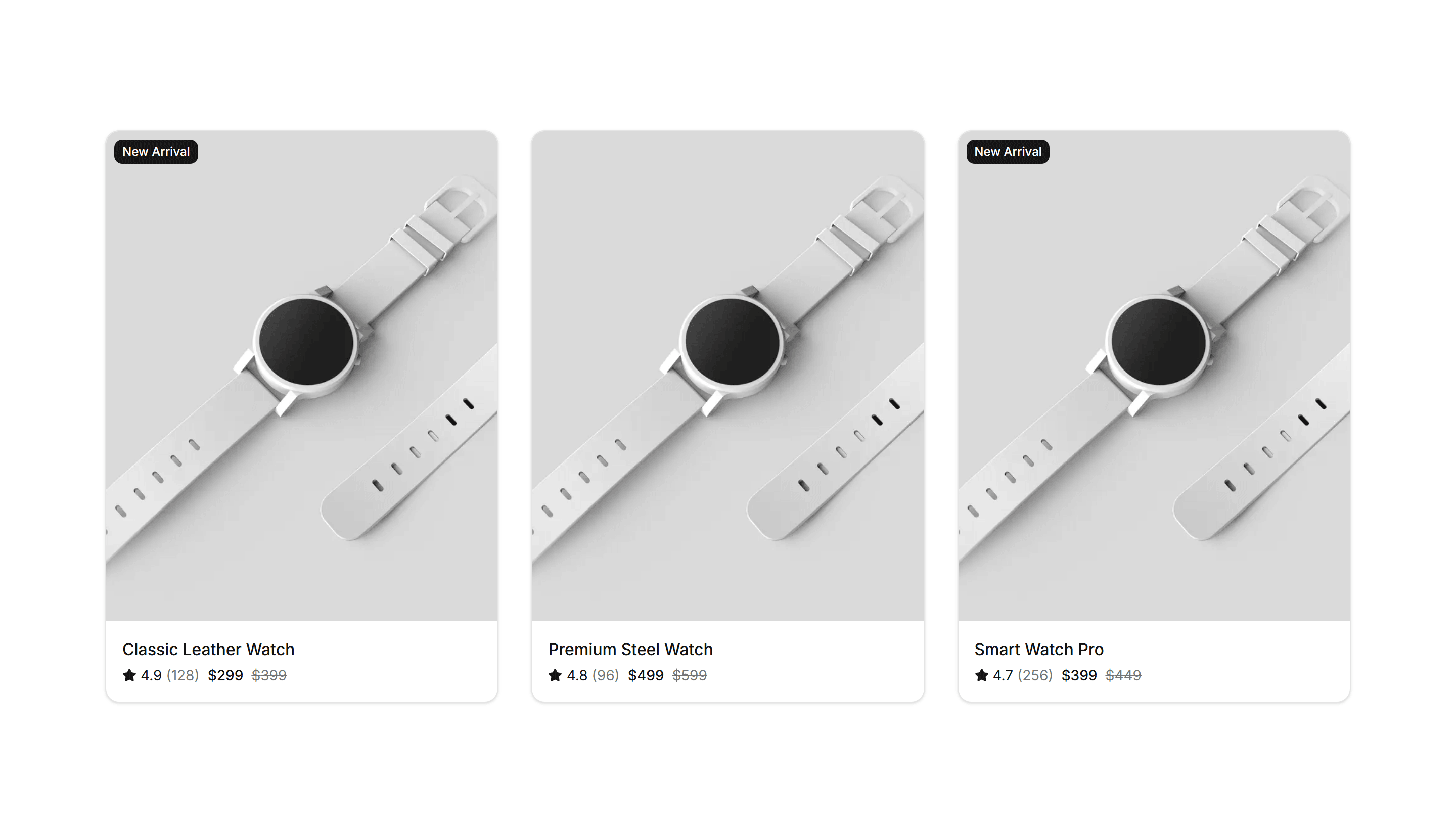 Ecommerce Product List: Gallery List