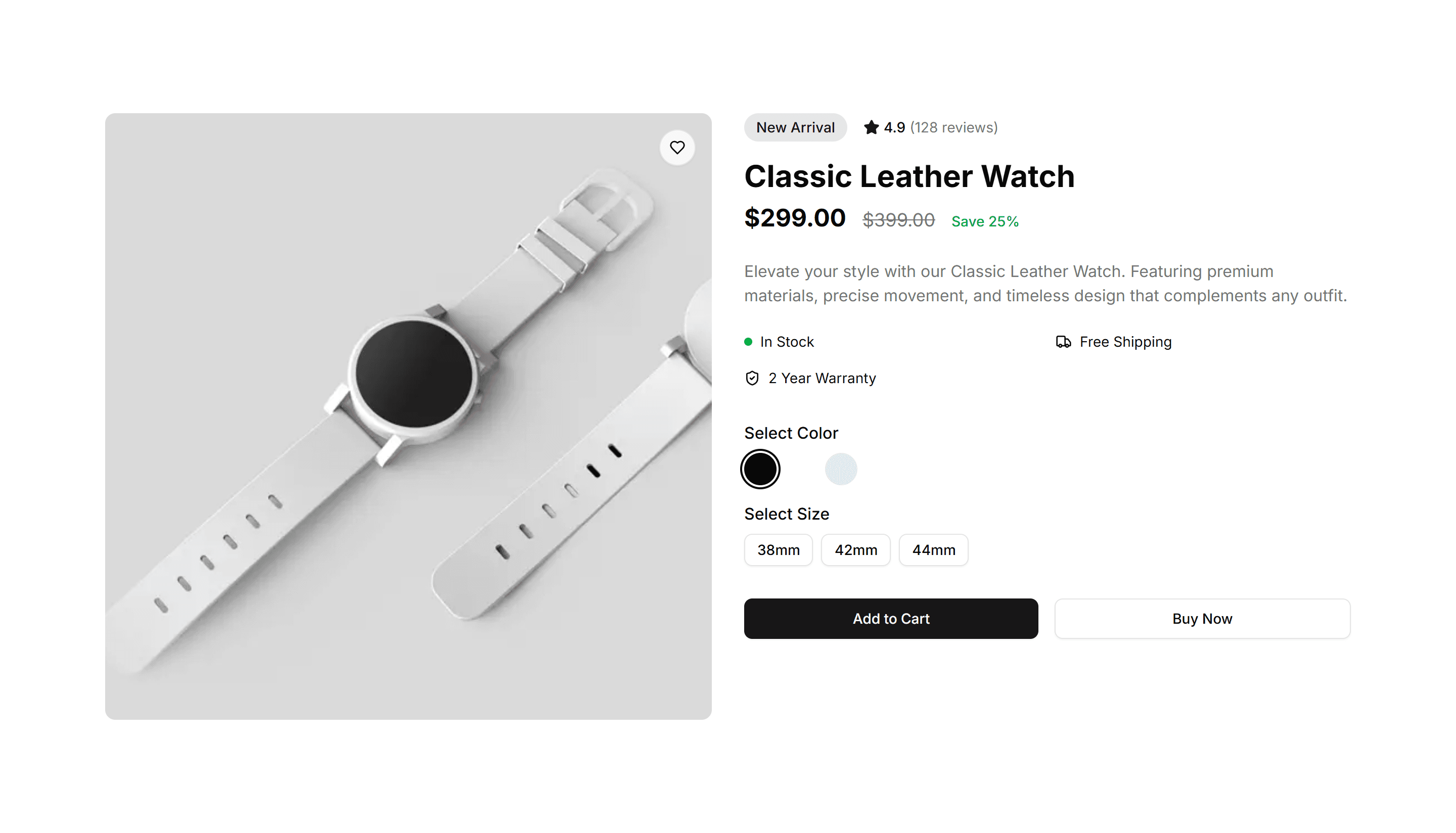 Ecommerce Product Overview: Classic Overview